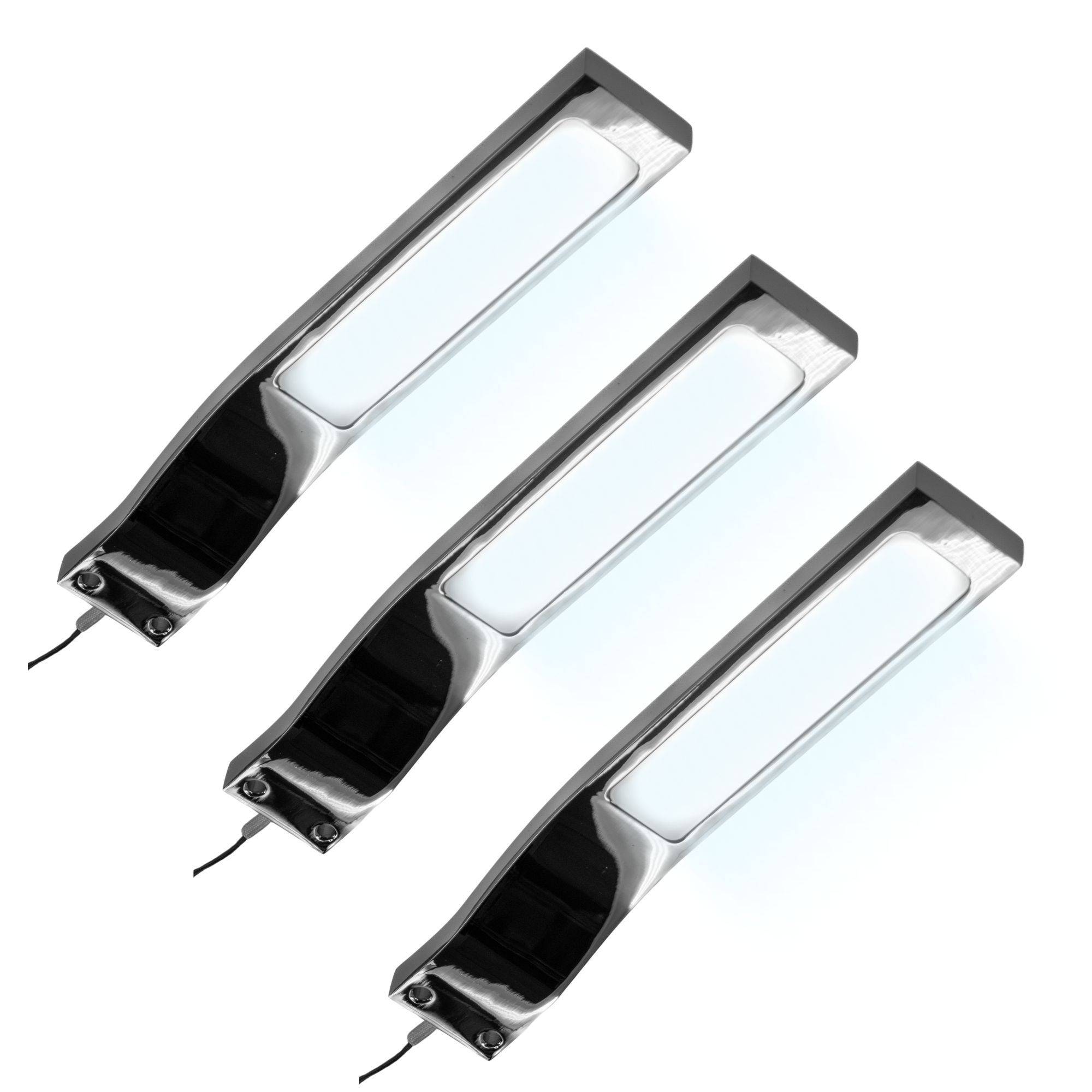 kalb | LED Aufbauleuchten Schrankbeleuchtung einzeln oder 1-4er SET mit Netzteil Vitrinenbeleuchtung