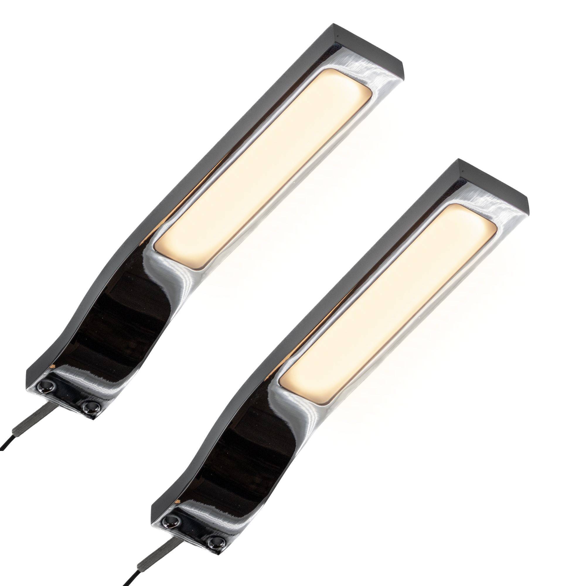 kalb | LED Aufbauleuchten Schrankbeleuchtung einzeln oder 1-4er SET mit Netzteil Vitrinenbeleuchtung