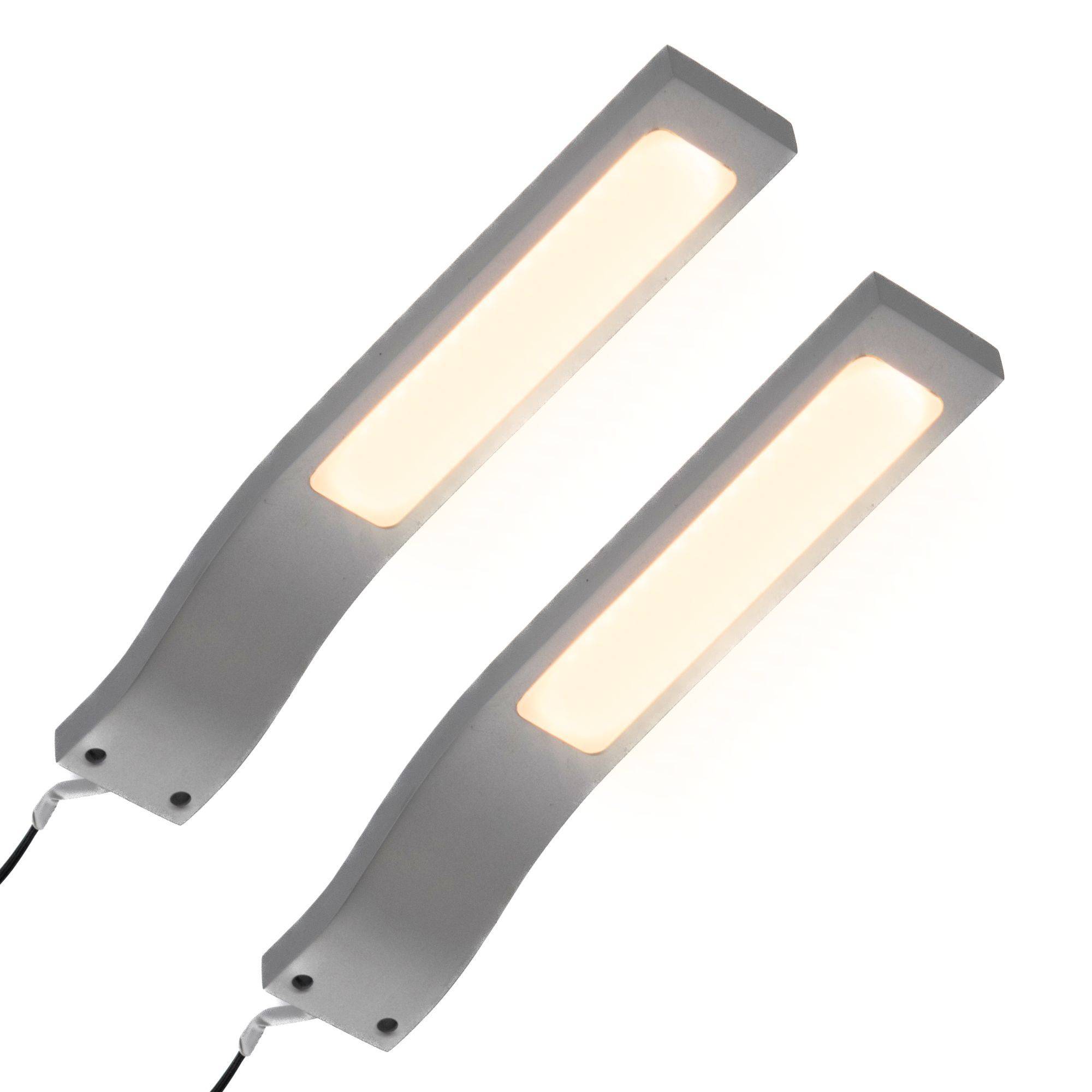 kalb | LED Aufbauleuchten Schrankbeleuchtung einzeln oder 1-4er SET mit Netzteil Vitrinenbeleuchtung