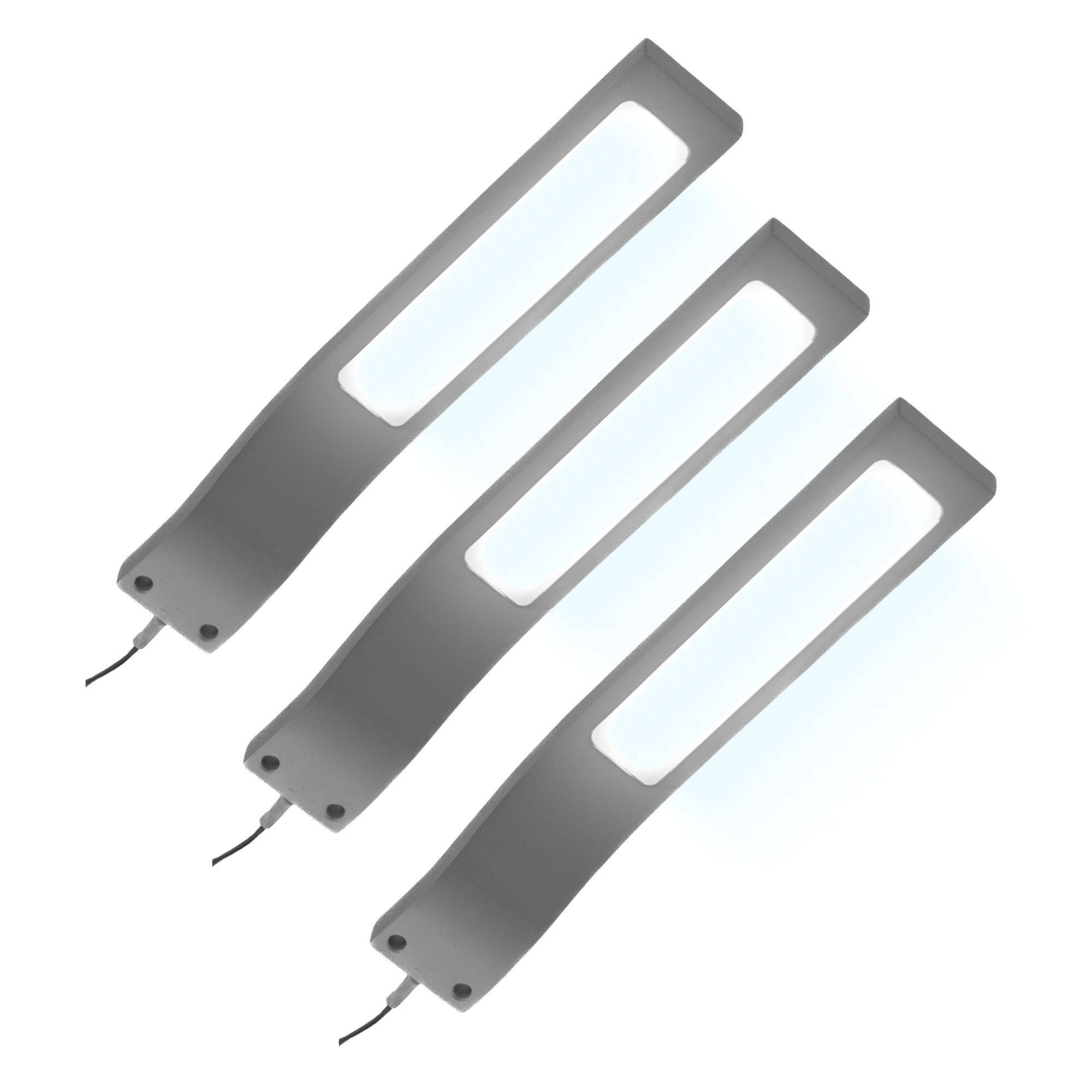 kalb | LED Aufbauleuchten Schrankbeleuchtung einzeln oder 1-4er SET mit Netzteil Vitrinenbeleuchtung