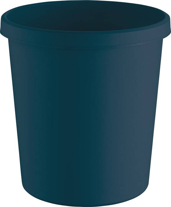 Papierkorb 18l H331xØ315mm m.Griffrand Ku.blau HELIT