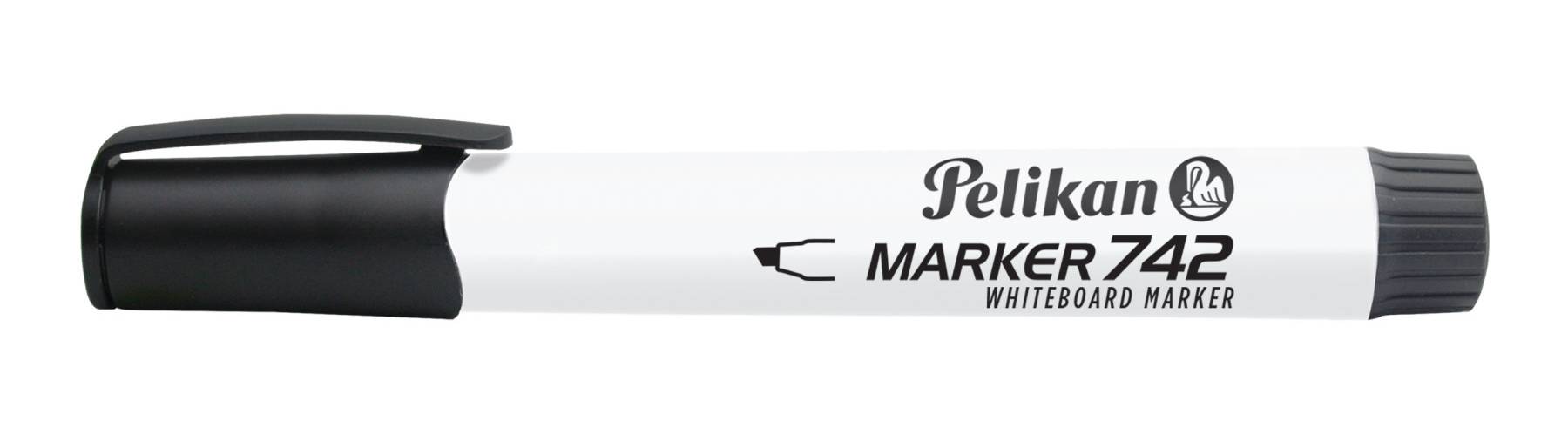 Pelikan 742, 10 Stück(e), Schwarz, Meißel, Schwarz, Weiß, Rund