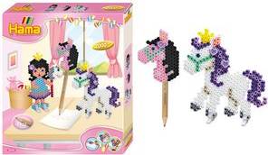 HAMA Bügelperlen midi ''Ponyspaß'', Geschenkpackung Durchmesser Bügelperle midi: 5,0 mm, inkl