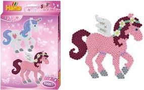 HAMA Bügelperlen midi ''Traumpferde'', Geschenkpackung Durchmesser Bügelperle midi: 5,0 mm, inkl