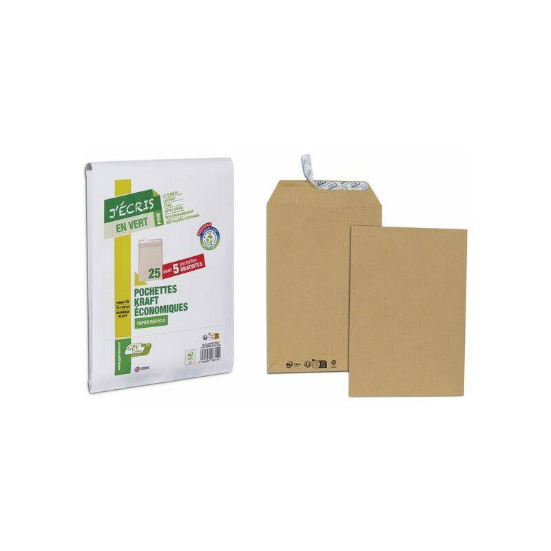 GPV Versandtaschen Green ECO, C4, 229 x 324 mm, braun