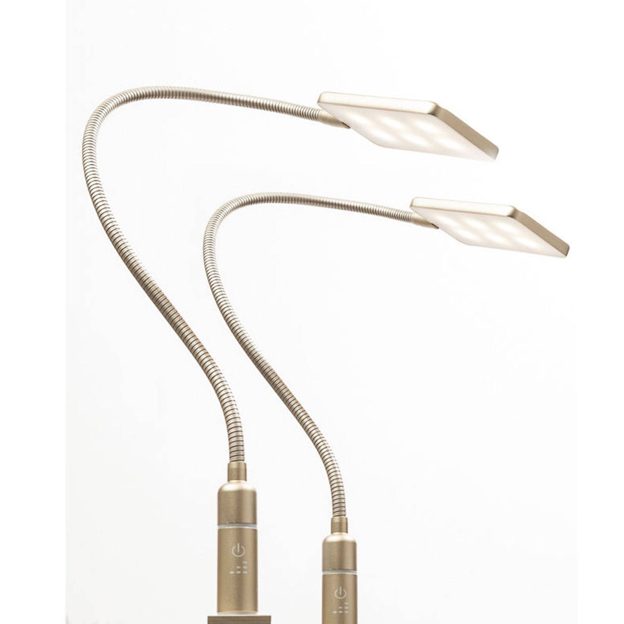 kalb | LED Bettleuchte 4W dimmbar warmweiß Leseleuchte flexibler Schwanenhals Nachttischlampe Nachtlicht