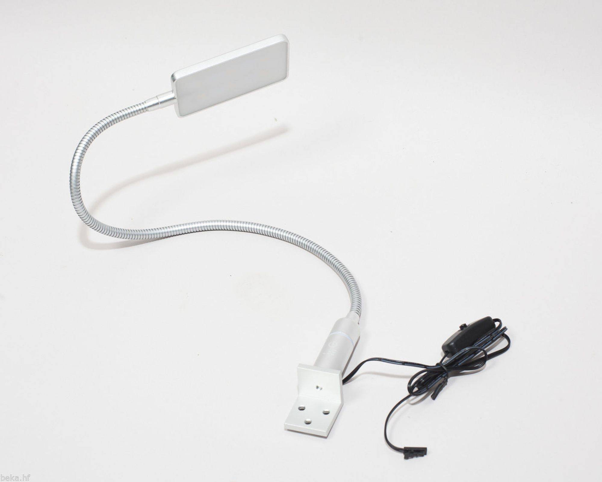 kalb | LED Bettleuchte 4W dimmbar warmweiß Leseleuchte flexibler Schwanenhals Nachttischlampe Nachtlicht