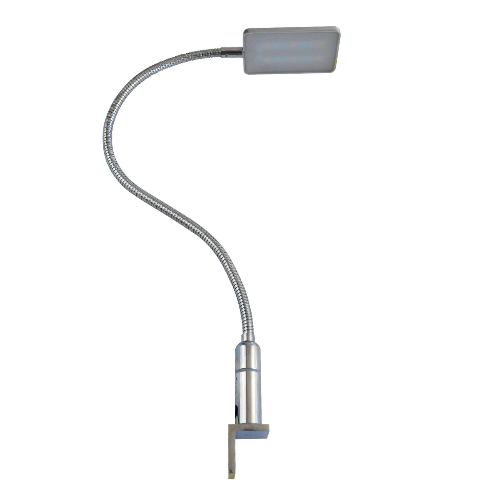 kalb | LED Bettleuchte 4W dimmbar warmweiß Leseleuchte flexibler Schwanenhals Nachttischlampe Nachtlicht