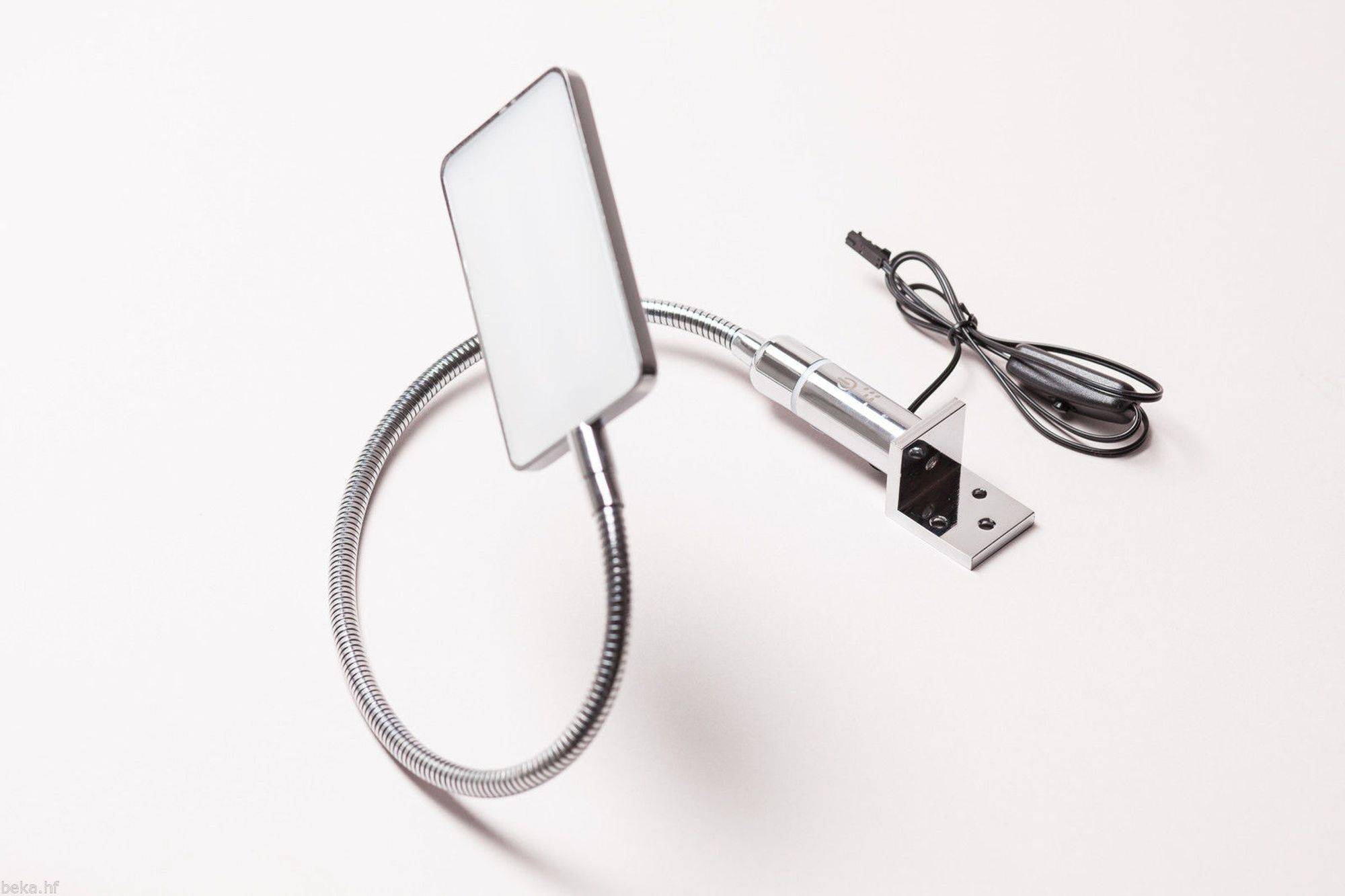 kalb | LED Bettleuchte 4W dimmbar warmweiß Leseleuchte flexibler Schwanenhals Nachttischlampe Nachtlicht