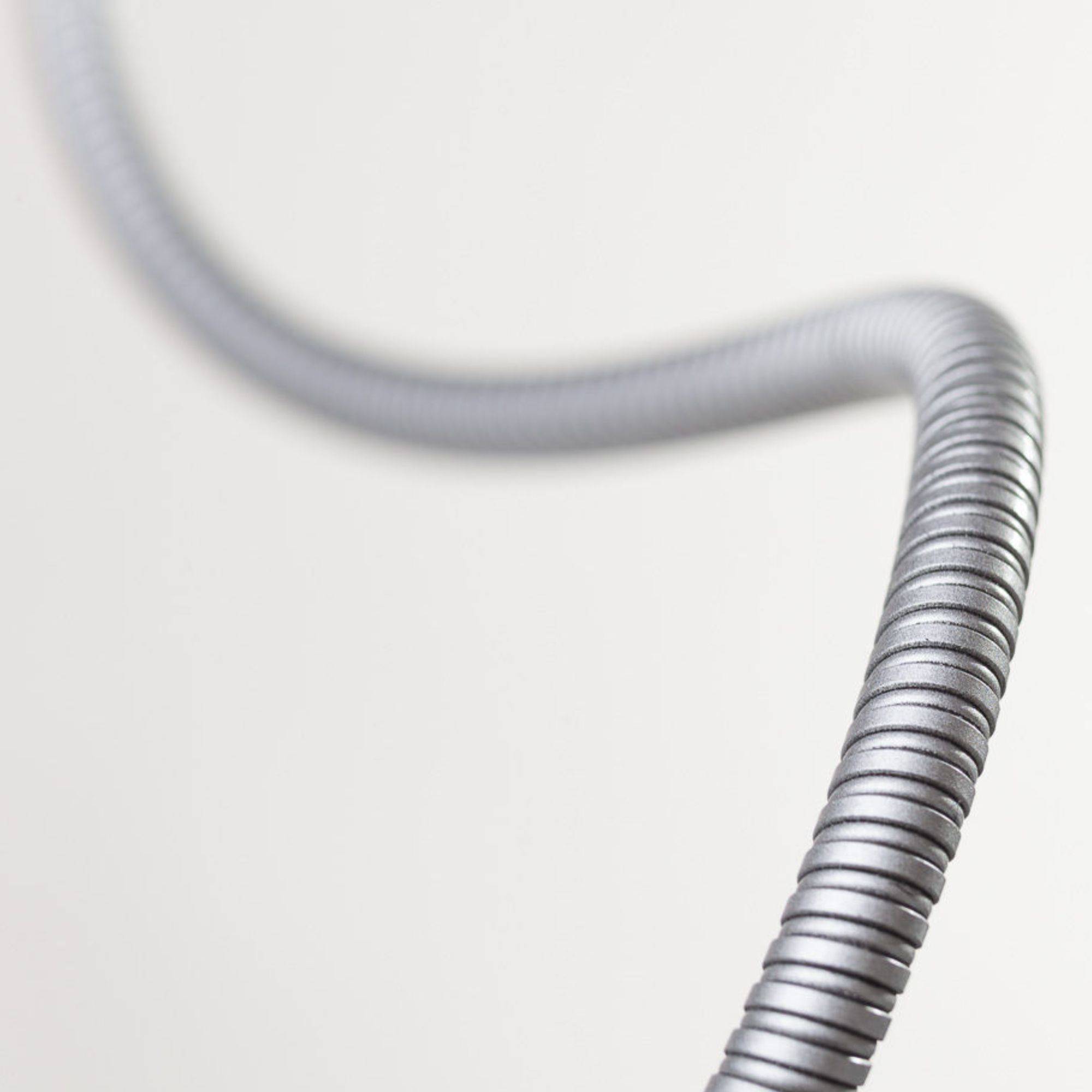 kalb | LED Bettleuchte silbergrau 3W warmweiß Leseleuchte Aufbauleuchte Nachttischlampe