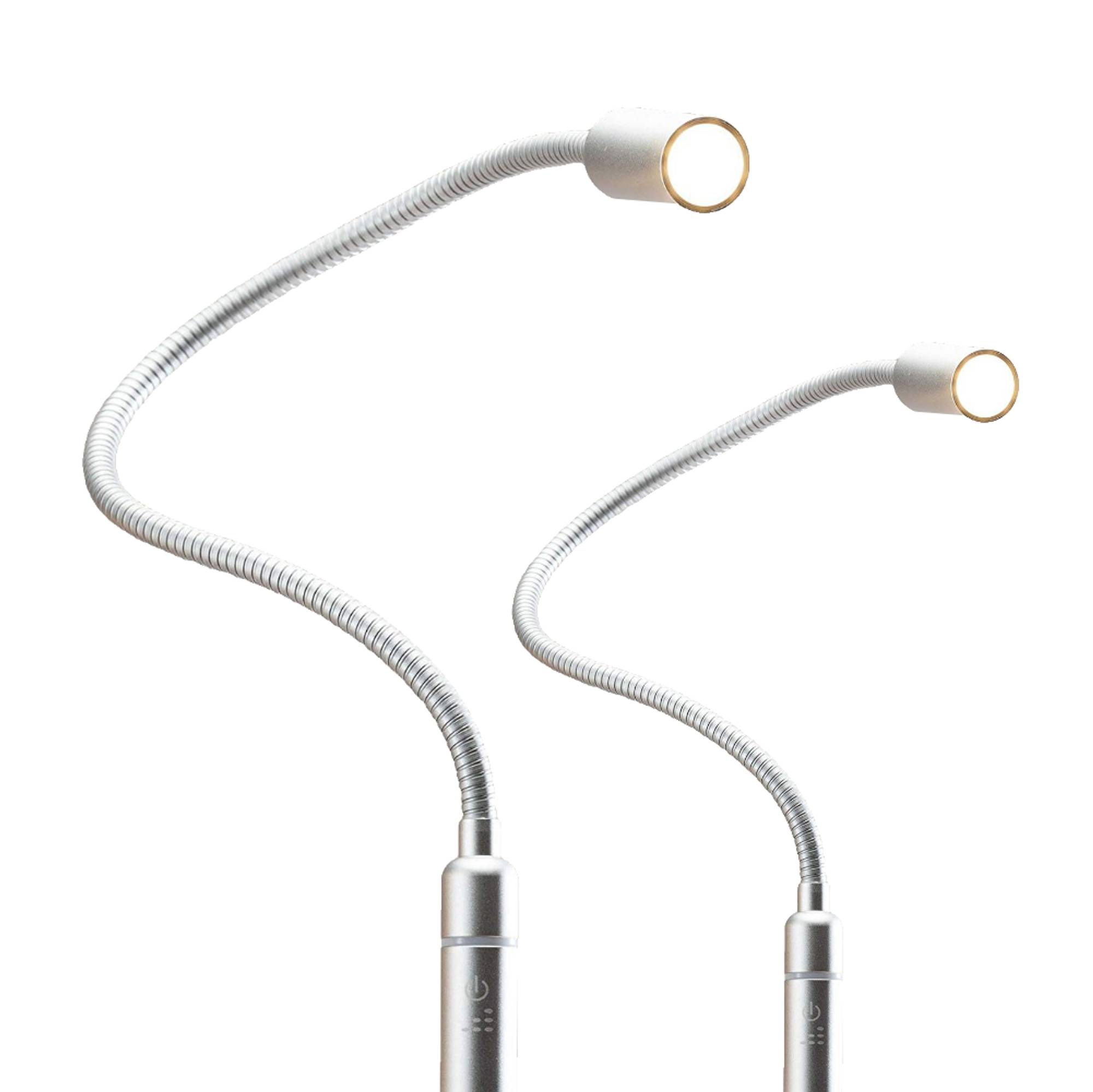 kalb | LED Bettleuchte 3W dimmbar warmweiß Leseleuchte Schwanenhals Nachttischlampe versch. Farben