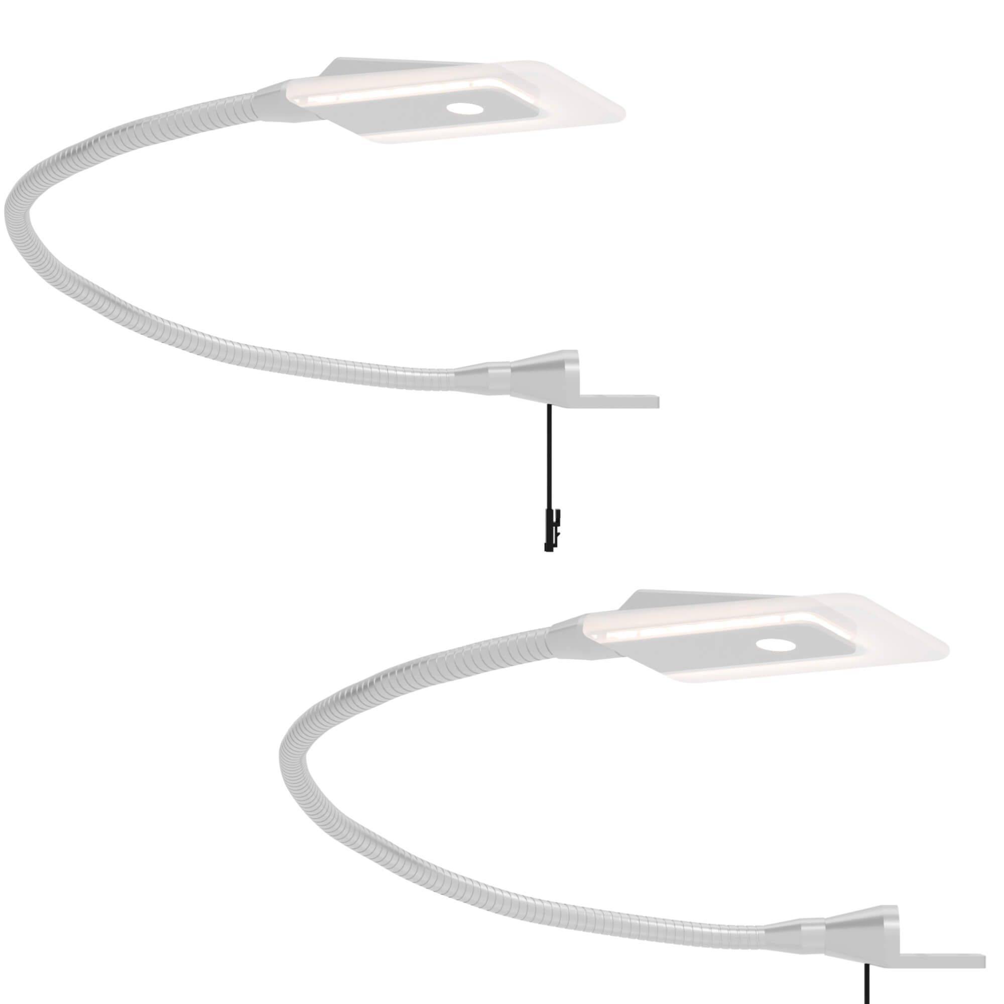 kalb | Diora LED Bettleuchte mit flexiblem Schwanenhals und Dual-Lichtfunktion Leseleuchte Nachttischlampe