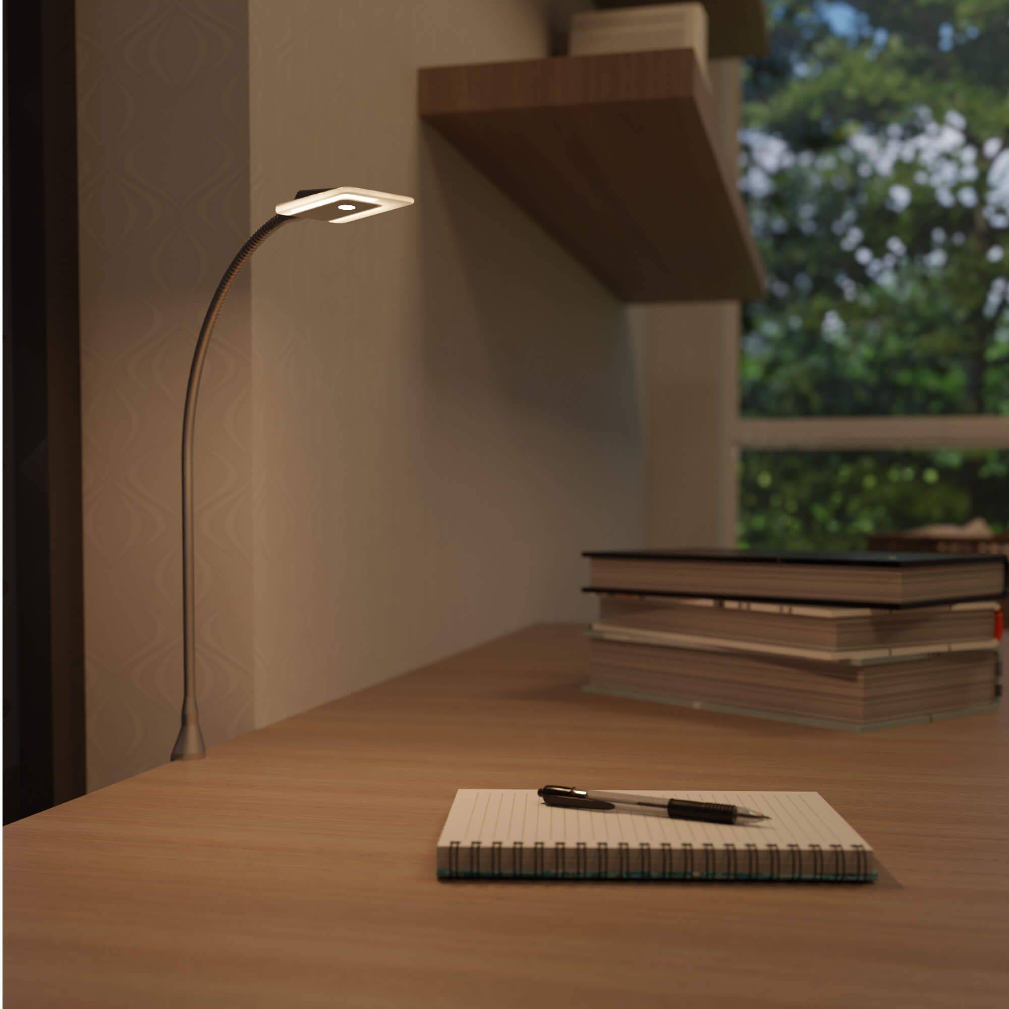 kalb | Diora LED Bettleuchte mit flexiblem Schwanenhals und Dual-Lichtfunktion Leseleuchte Nachttischlampe