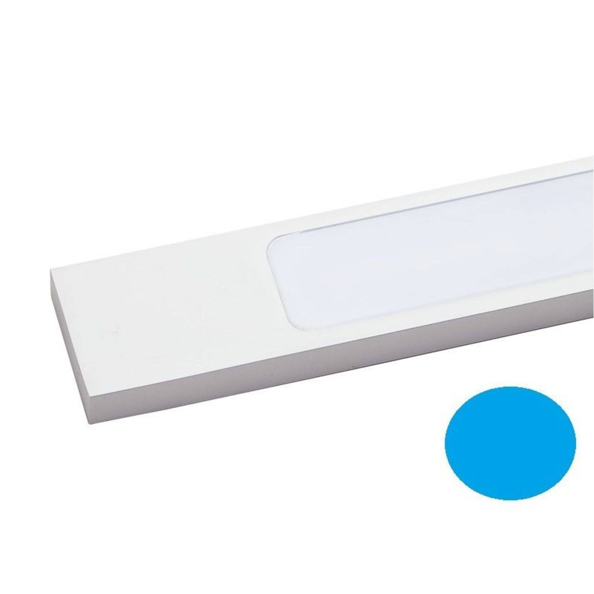 kalb | LED Badleuchte 45cm neutralweiß Aluminium silbergrau Spiegellampe Spiegelleuchte Aufbauleuchte