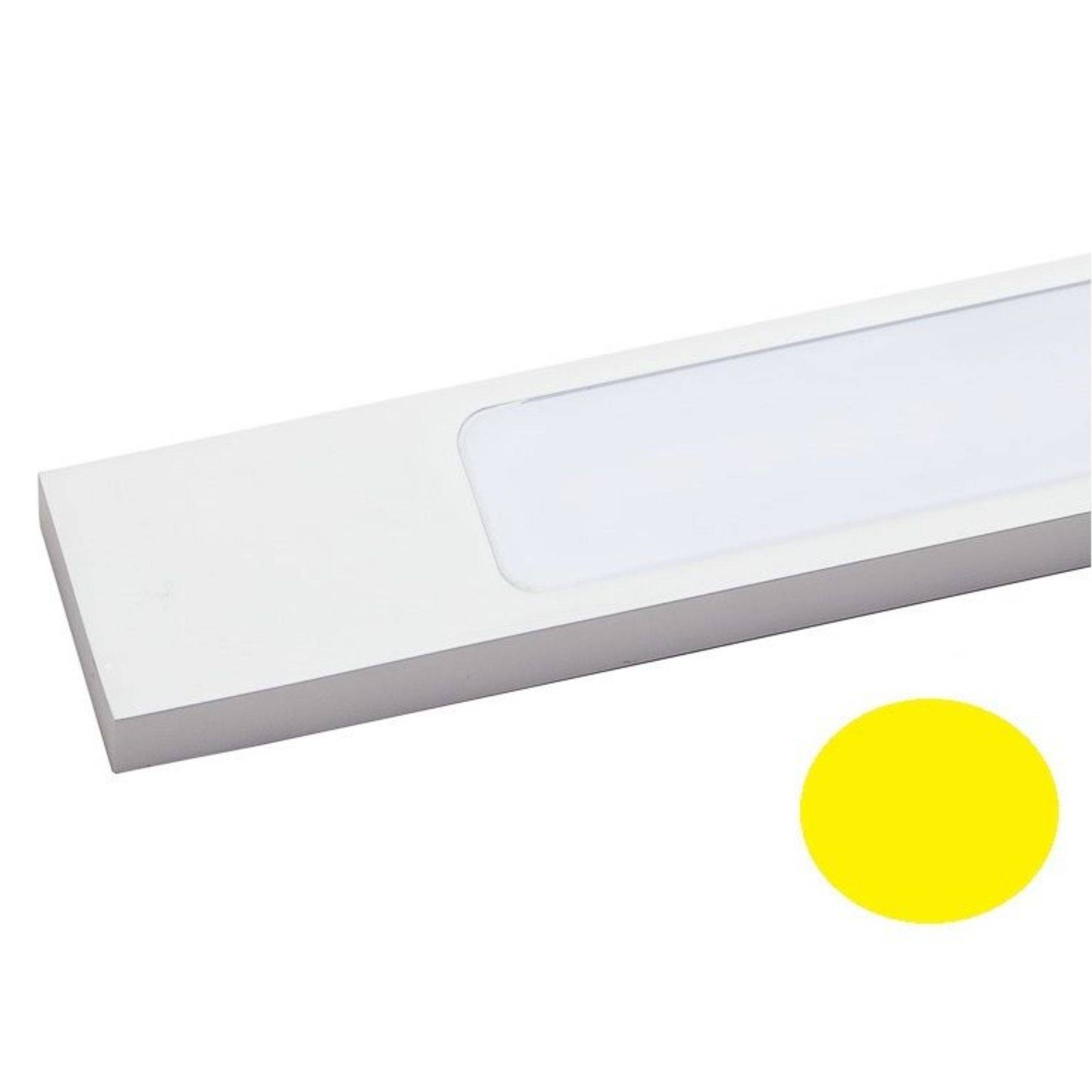 kalb | LED Badleuchte 45cm warmweiß Aluminium silbergrau Spiegellampe Spiegelleuchte Aufbauleuchte