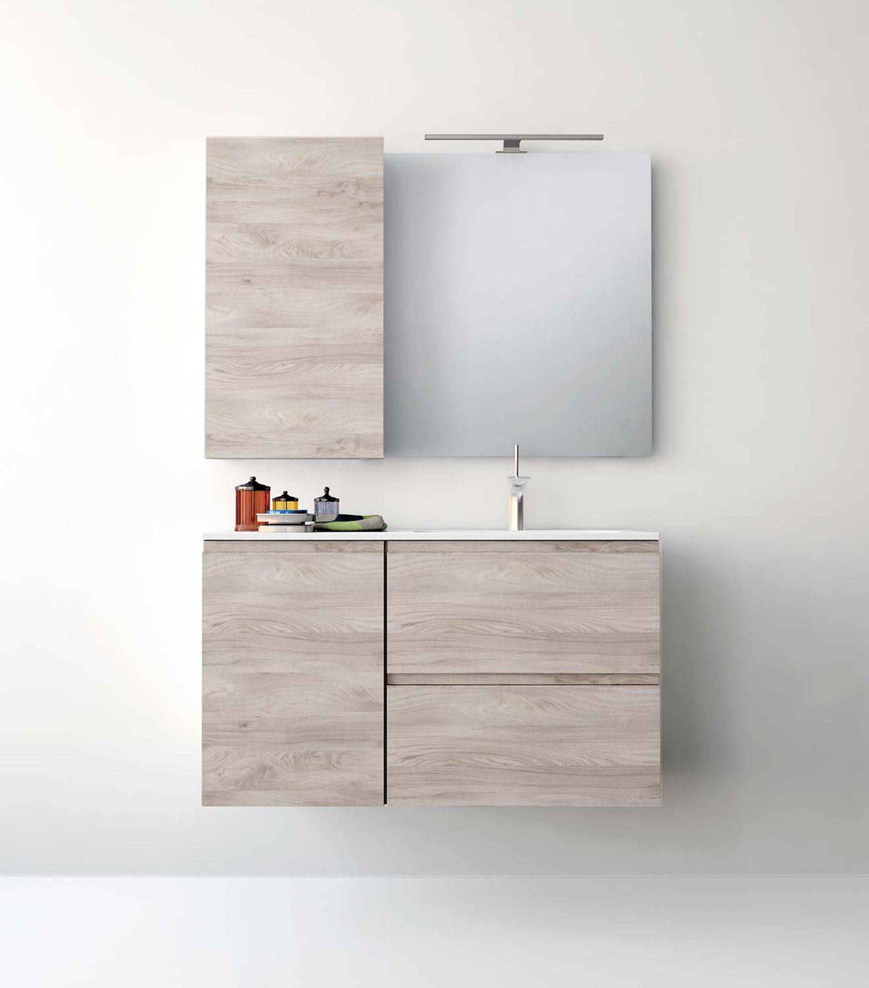 kalb | LED Badleuchte 300mm verchromt Spiegelleuchte 230V warmweiss od. neutralweiss