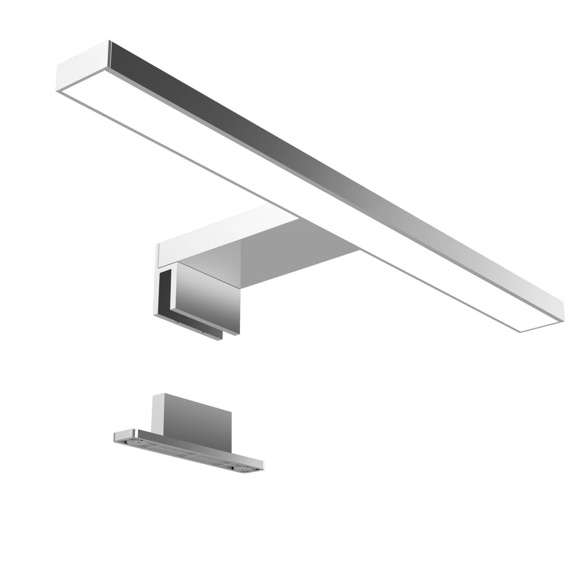 kalb | LED Badleuchte 300mm verchromt Spiegelleuchte 230V warmweiss od. neutralweiss