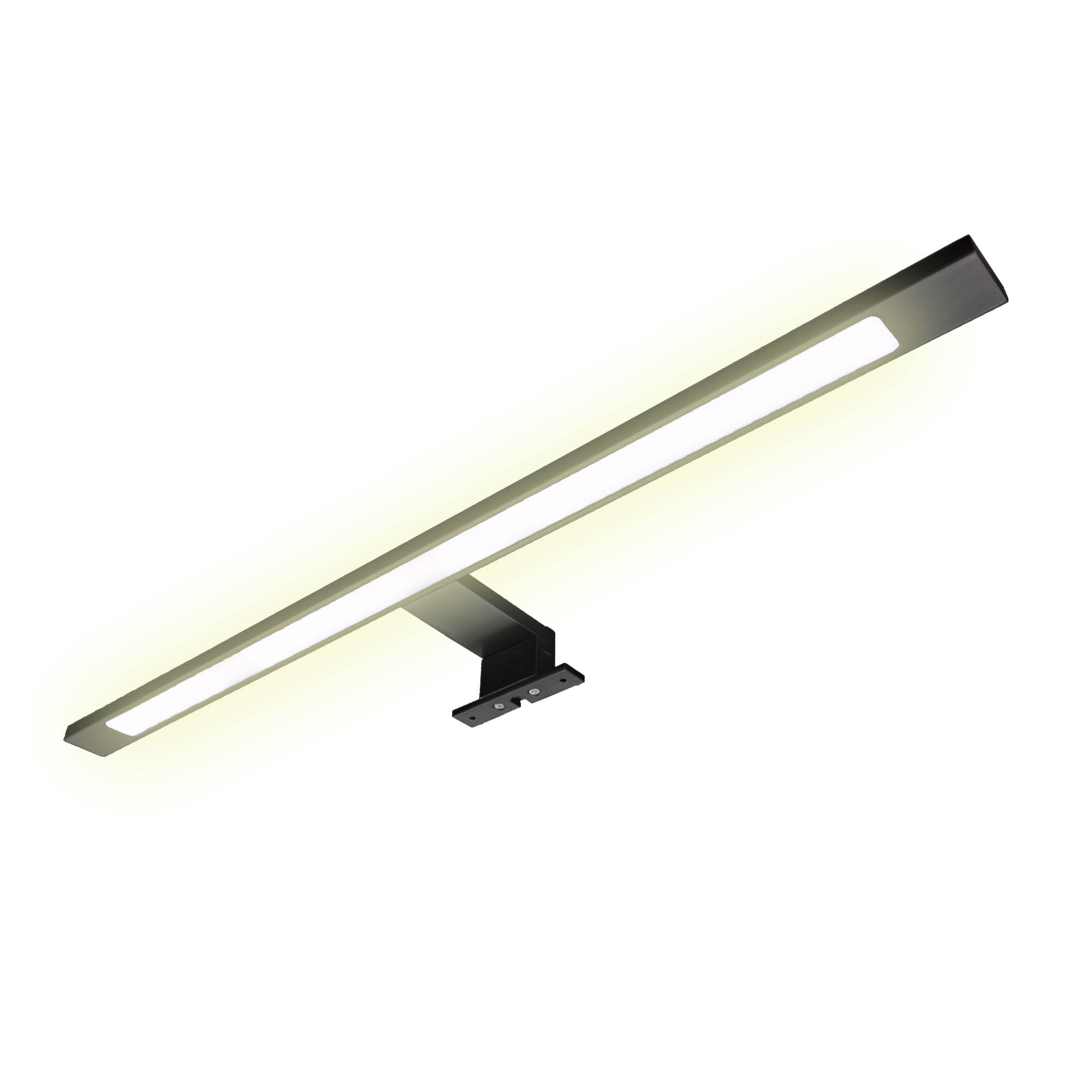 kalb | LED Badleuchte schwarz 600mm Spiegellampe Spiegelleuchte Aufbauleuchte