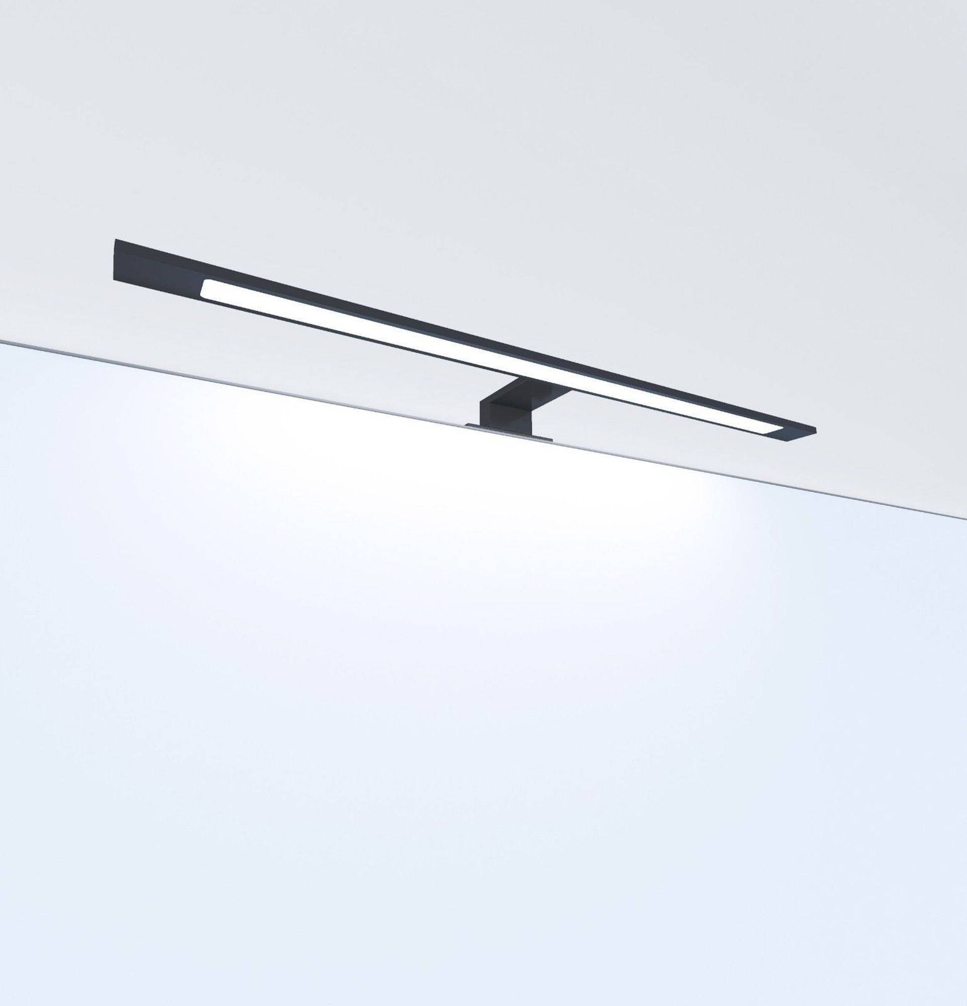 kalb | LED Badleuchte schwarz 600mm Spiegellampe Spiegelleuchte Aufbauleuchte