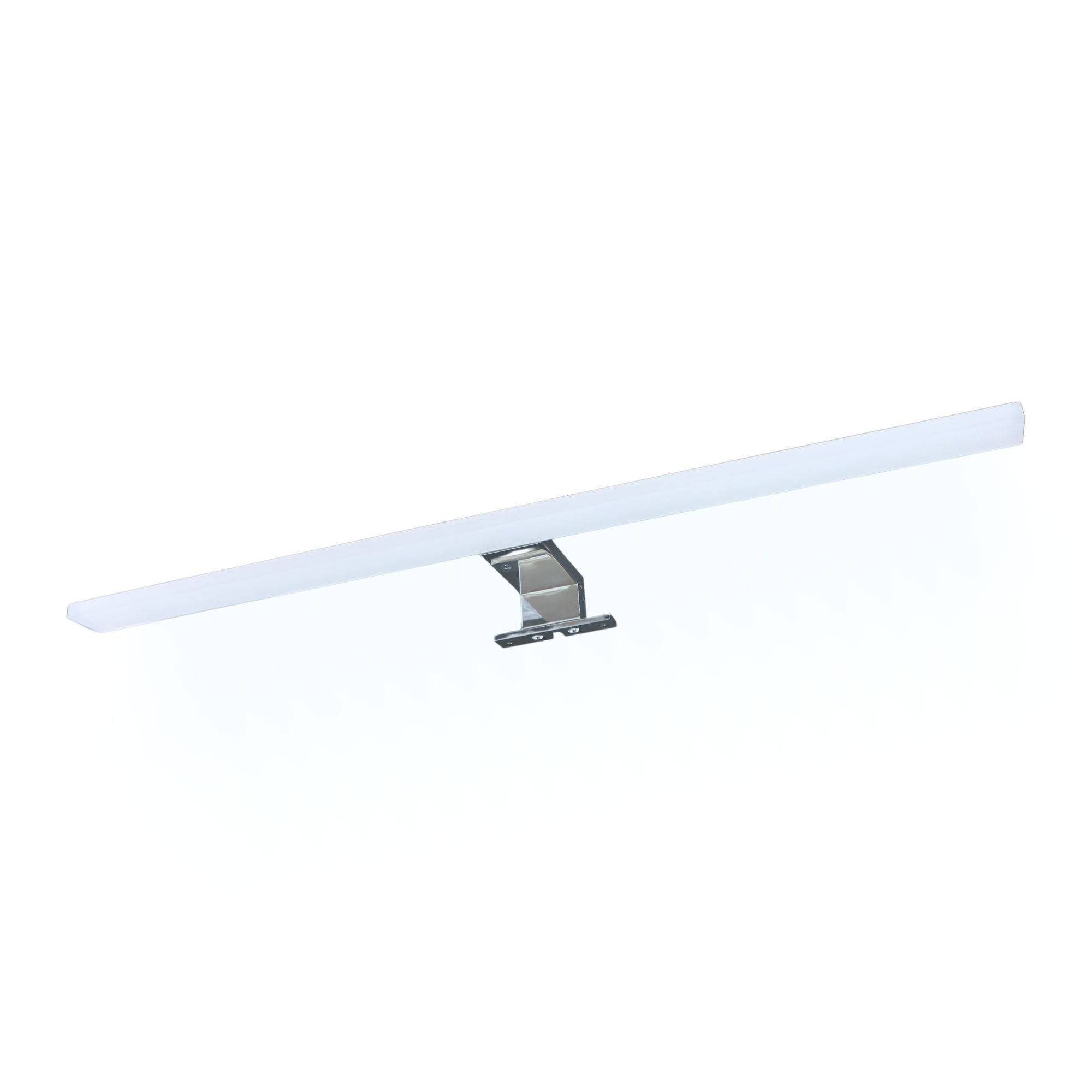 kalb, LED Badleuchte Spiegellampe, Aufbauleuchte für Spiegel, Schrank oder Wand, 230 V, IP44, chrom verschiedenen Lichtfarben (3000K oder 4000K) un