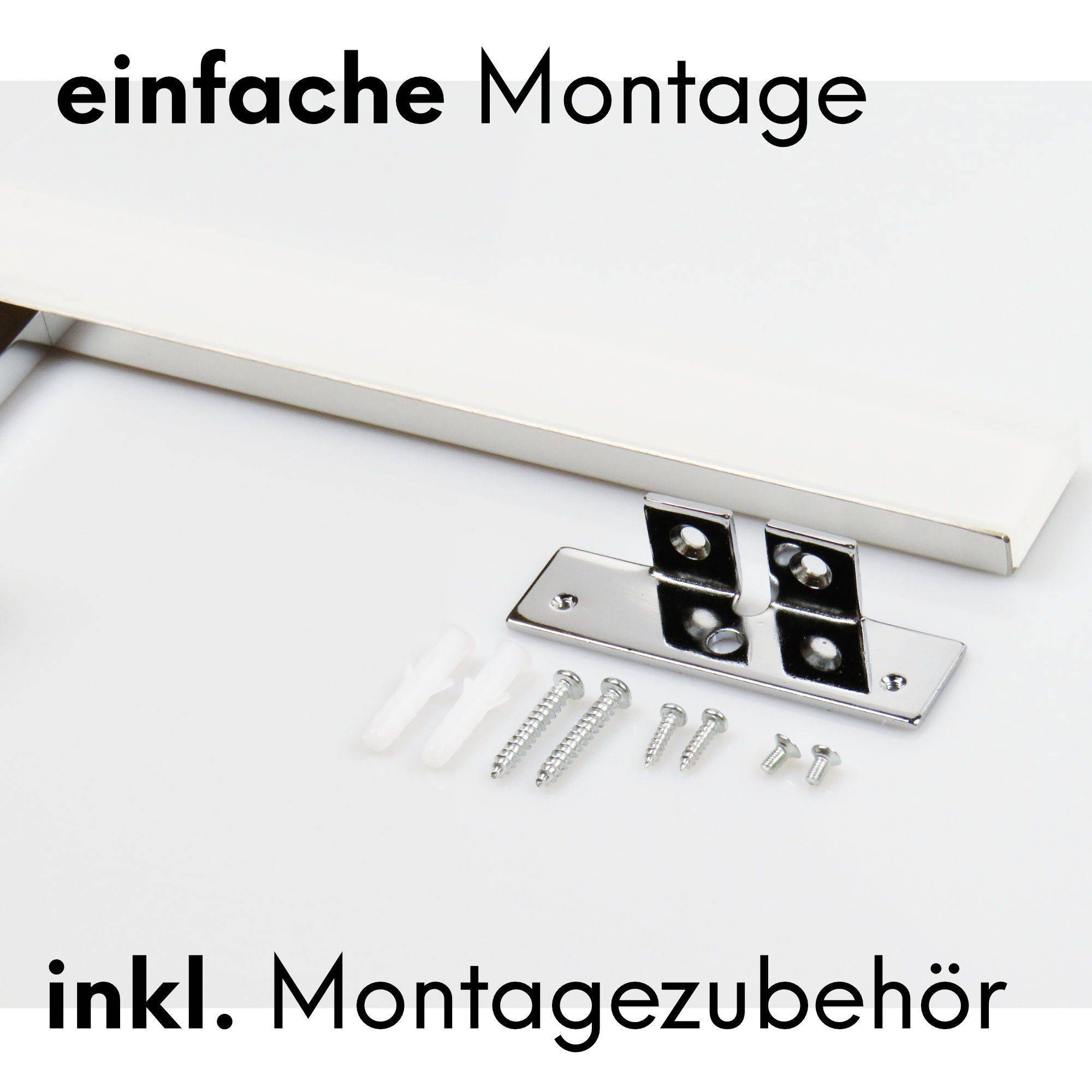 kalb, LED Badleuchte Spiegellampe, Aufbauleuchte für Spiegel, Schrank oder Wand, 230 V, IP44, chrom verschiedenen Lichtfarben (3000K oder 4000K) un