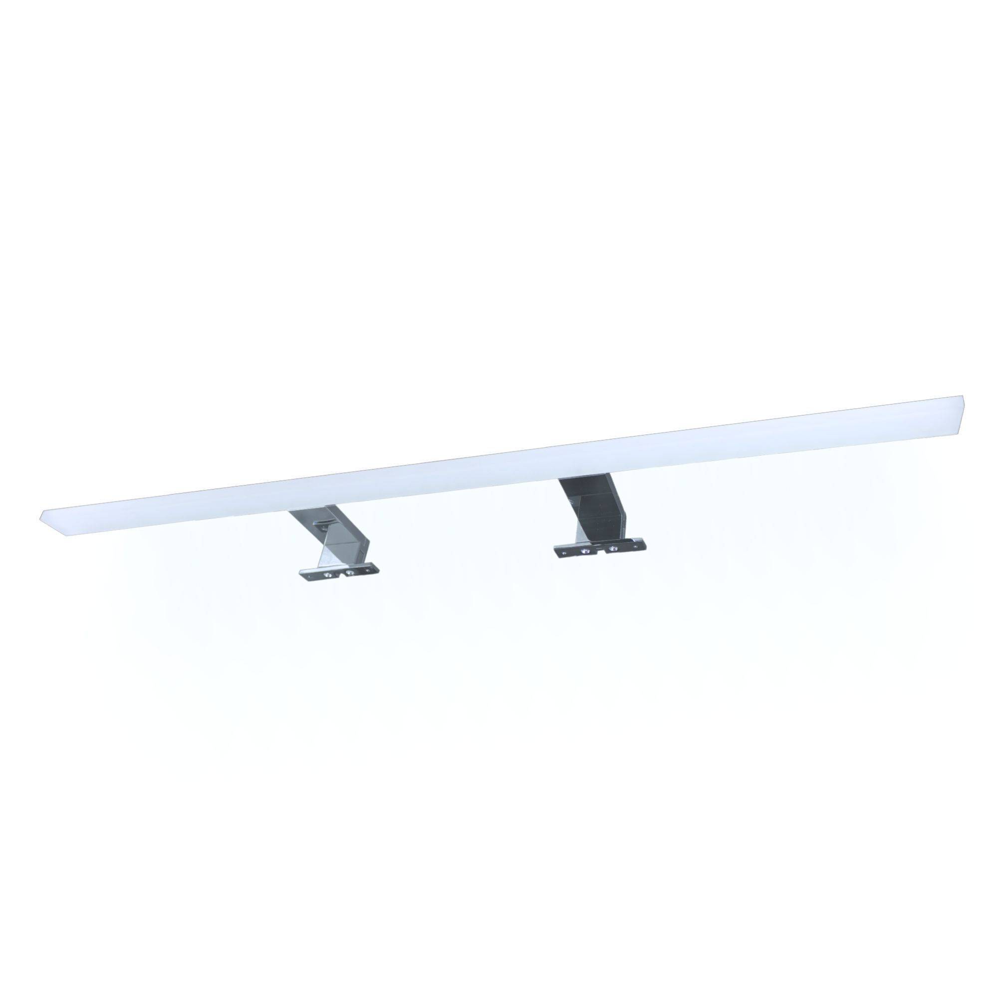 kalb, LED Badleuchte Spiegellampe, Aufbauleuchte für Spiegel, Schrank oder Wand, 230 V, IP44, chrom verschiedenen Lichtfarben (3000K oder 4000K) un