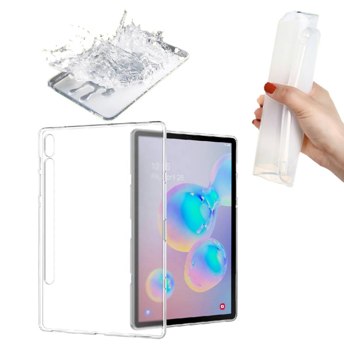 Für Samsung Galaxy Tab S7 | Tab S8 Transparent Tablet Tasche Hülle Case TPU Silikon dünn
