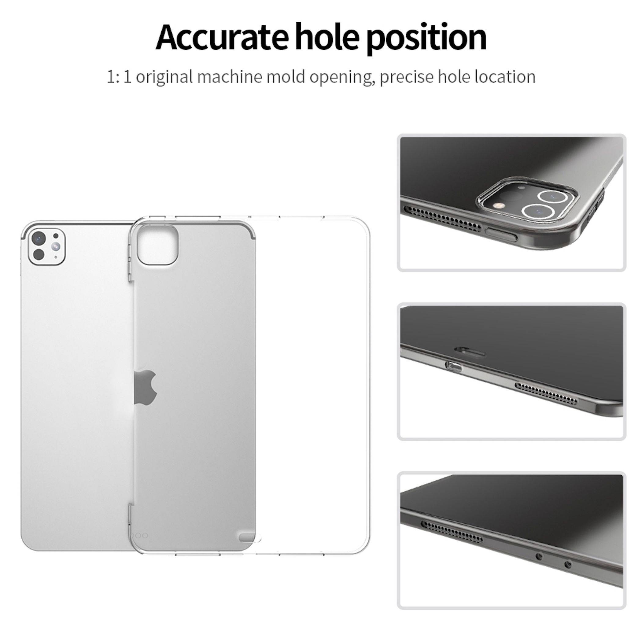 Tablethülle Klar Silikon TPU für Apple iPad Air 11 2026 2025 2024 dünn Stoßfest