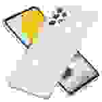 NALIA Glitzer Handy Hülle für Samsung Galaxy A72, Transparent Silikon Case Cover
