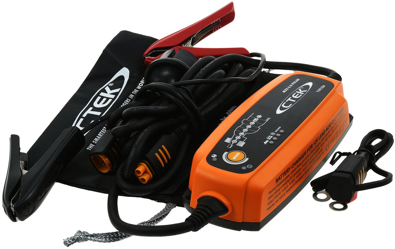 CTEK MXS 5.0 Polar (56-855) Batterie-Ladegerät, vollautomatisch u.a. für Auto, Boot u.a. 12V 5A EU, 12V