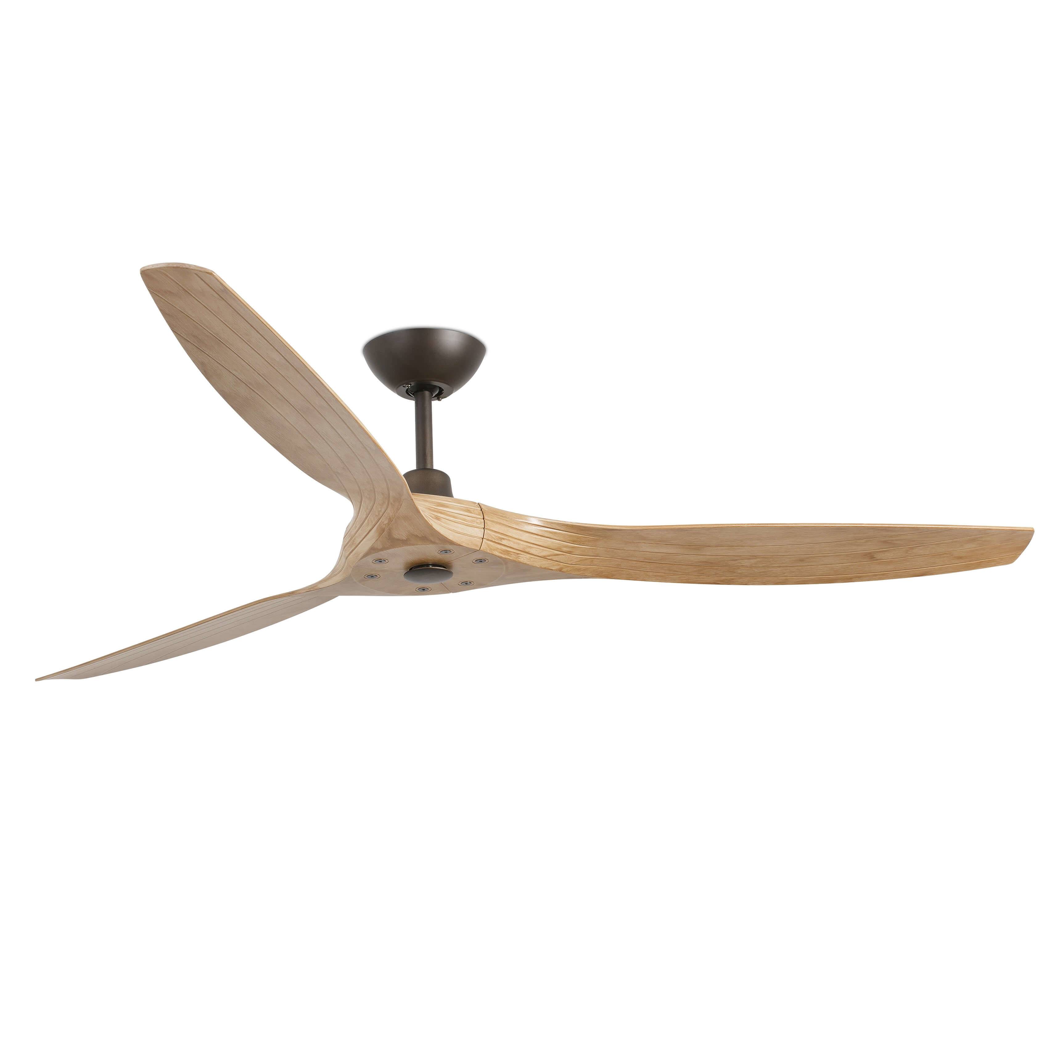 DC Deckenventilator Morea Holz 152 cm mit Fernbedienung