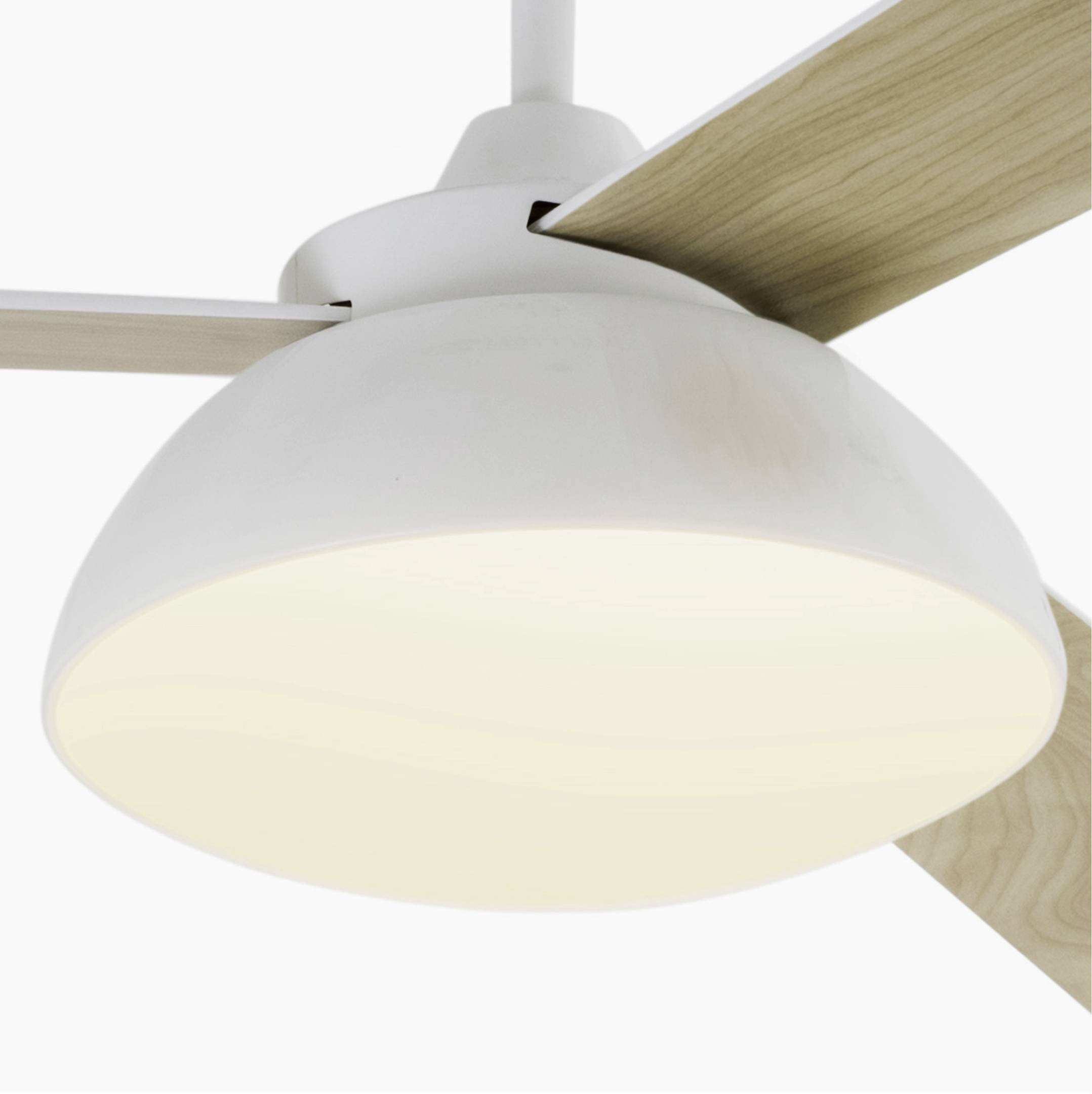 Energiespar Deckenventilator Rodas Weiß mit LED