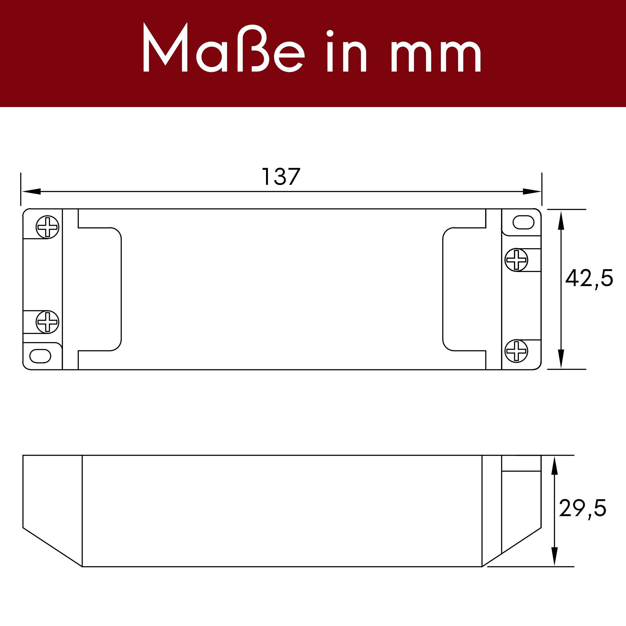 kalb | Lineara Netzteil 40W 24VDC Flachnetzteil mit Anschlusskabeln