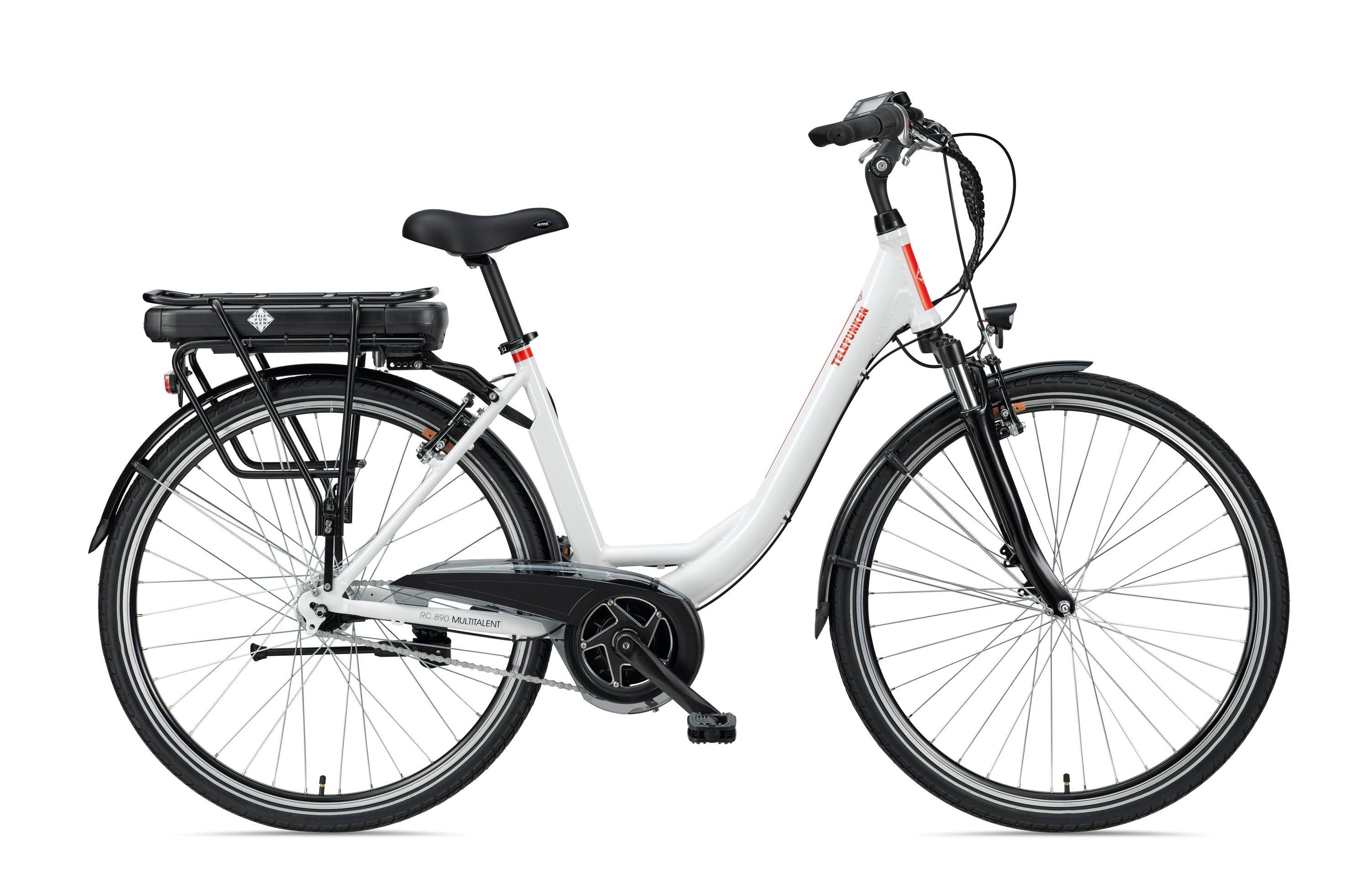 Telefunken City E-Bike | Elektrofahrrad 28 Zoll | Mittelmotor 250W | 7-Gang Nabenschaltung | 468 Wh Akku | EBike Pedelec