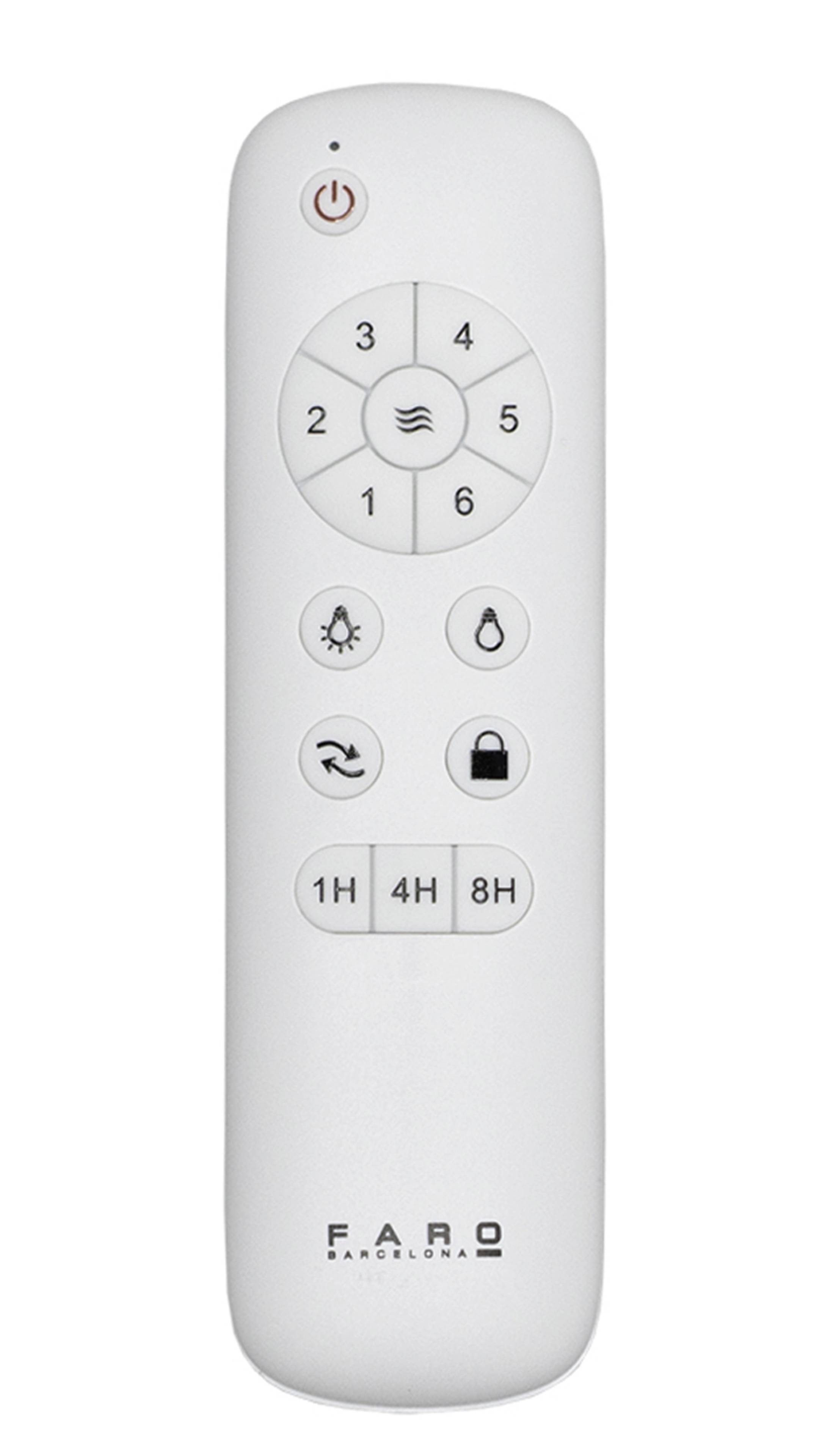 Energiespar Deckenventilator Hydra Weiß mit LED