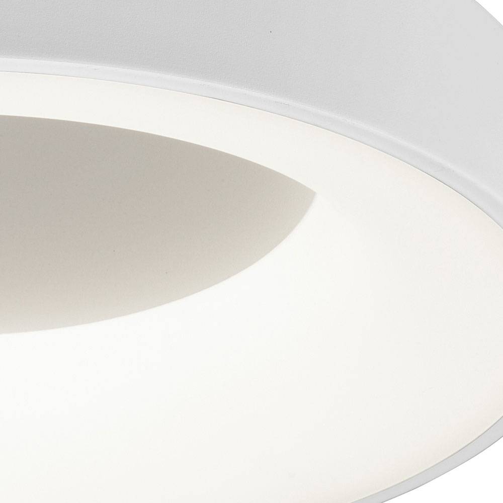 LED Decken Lampe Wohn Zimmer Strahler Flur Beleuchtung weiß-matt rund SWITCH-DIMMER Leuchte