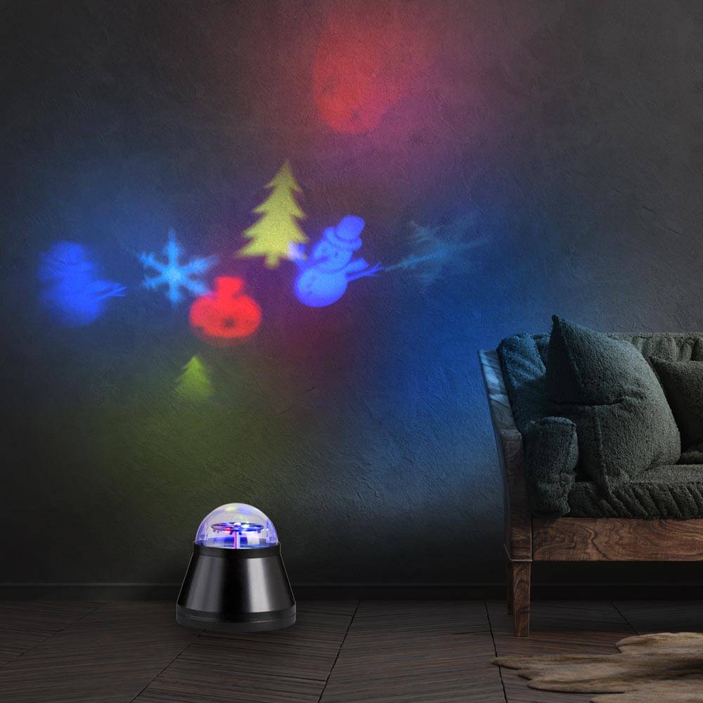RGB LED Tisch Lampe Winter Deko Beleuchtung XMAS Weihnachten Kugel Beistell Leuchte