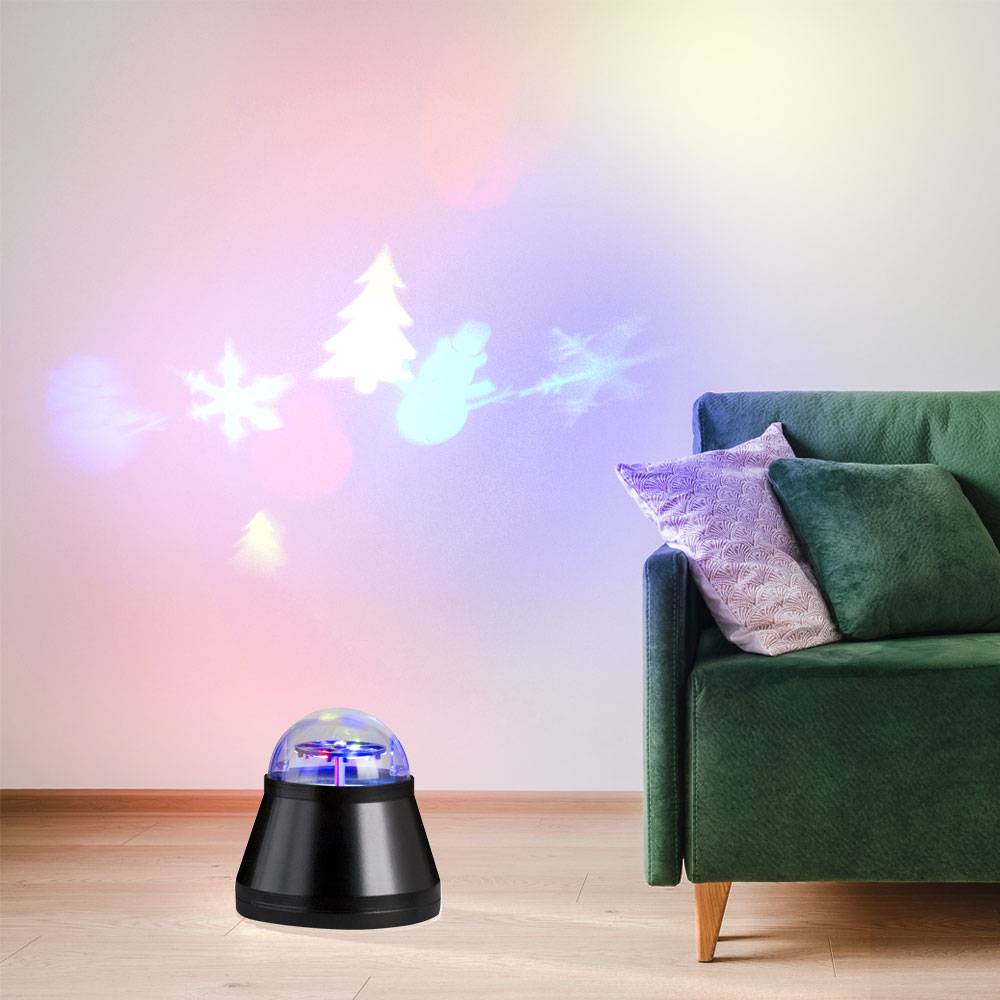 RGB LED Tisch Lampe Winter Deko Beleuchtung XMAS Weihnachten Kugel Beistell Leuchte