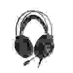 Hyrican Striker Halo ST-GH707 Headset, schwarz, RGB-Beleuchtung, USB, 3,5 mm Klinke, Over Ear