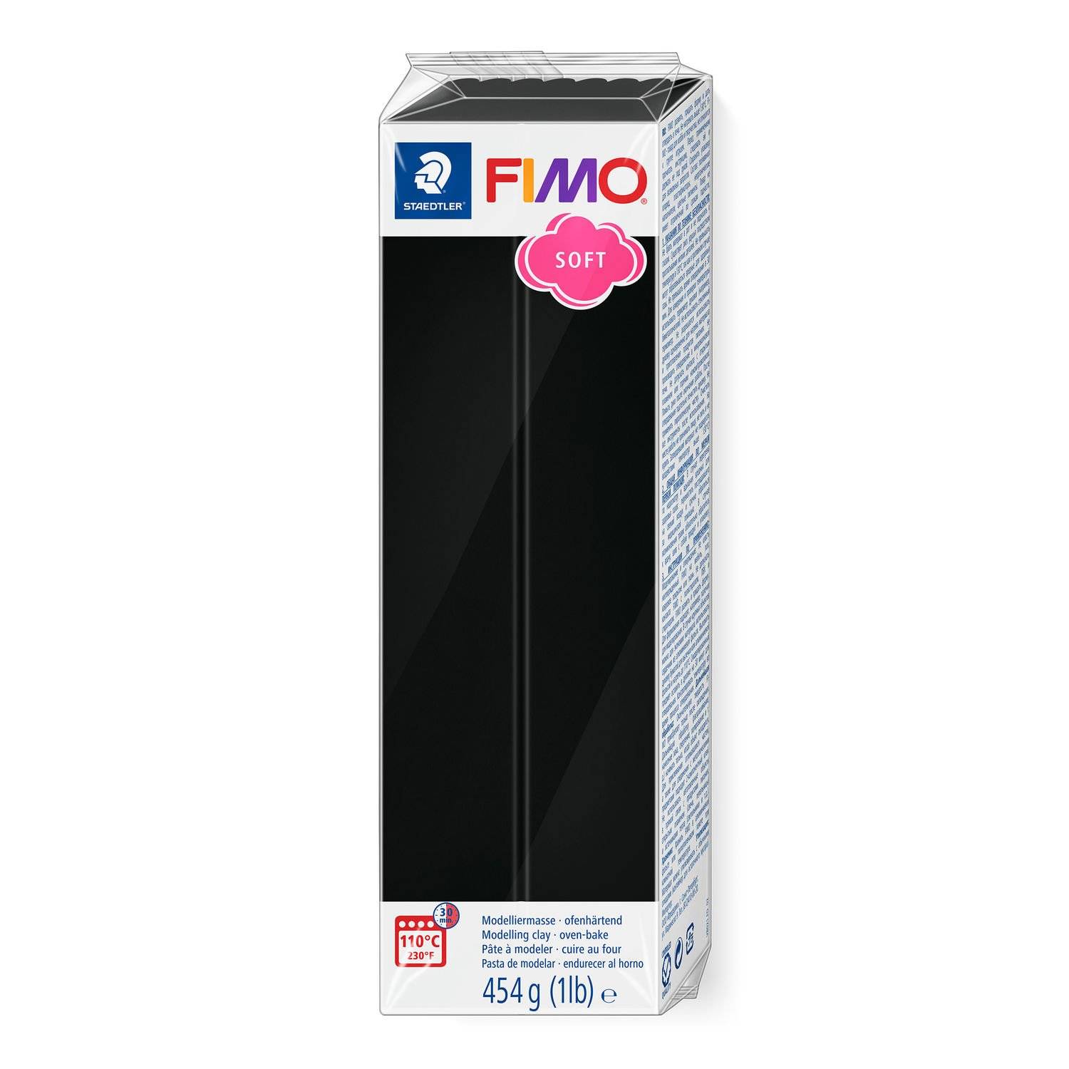 Staedtler FIMO 8021, Modellierton, Schwarz, 1 Stück(e), 1 Farben, 110 °C, 30 min