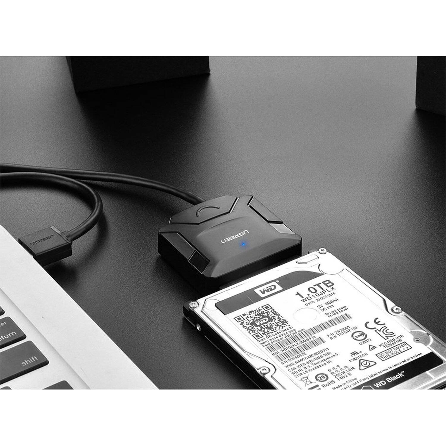 Ugreen Festplattenadapter Adapter HDD SSD USB 3.0 - SATA schwarz (20611)