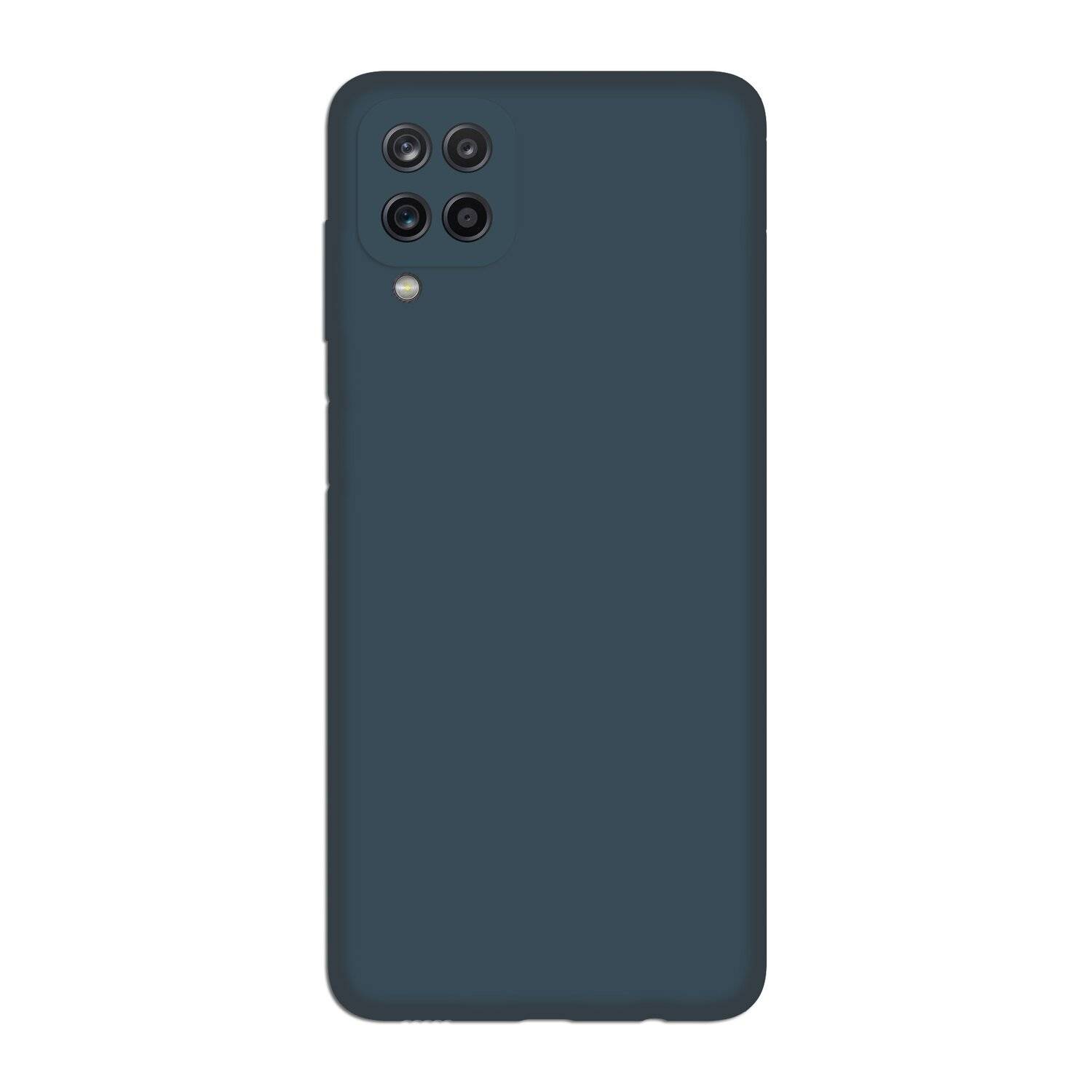 cofi1453® Silikon Hülle Basic kompatibel mit SAMSUNG GALAXY A12 ( A125F ) Case TPU Soft Handy Cover Schutz Blau