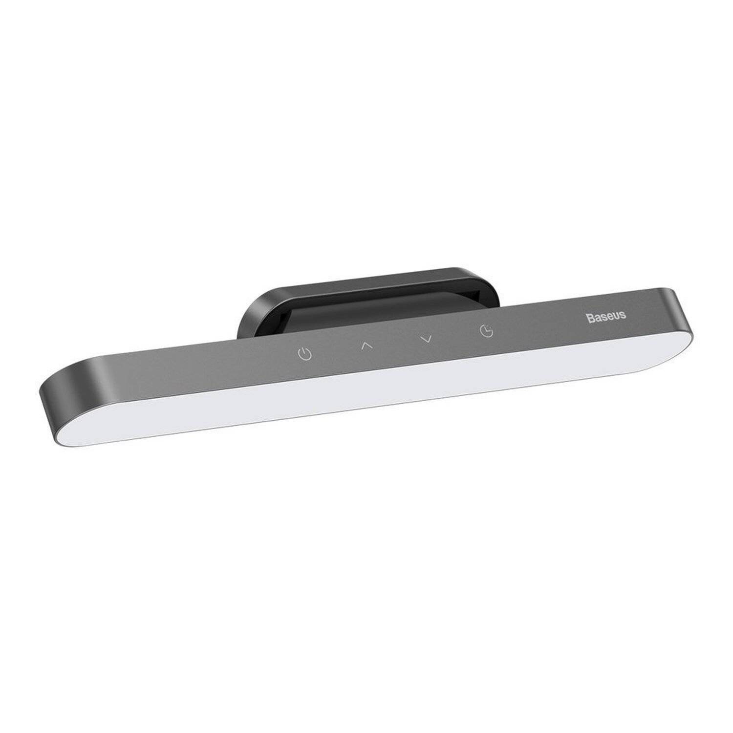Baseus Magnetische Nachttischlampe LED Unterbaulampe Leselampe Tragbar Drahtlos Touch Schreibtischlampe, grau