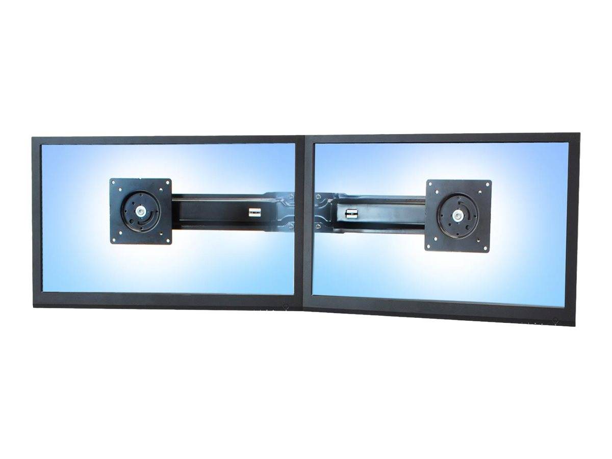 Ergotron - Befestigungskit (Griff, Halterung für zwei Monitore) - für 2 LCD-Displays - Schwarz - Bildschirmgröße: 43.2-6