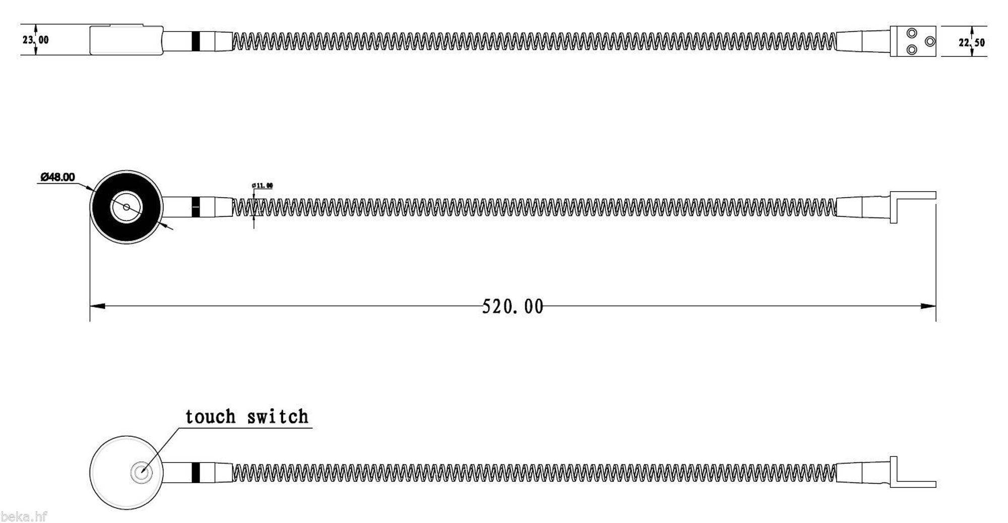 kalb | LED Bettleuchte warmweiß Touch Schalter Leseleuchte Schwanenhals Nachtlicht versch. Farben