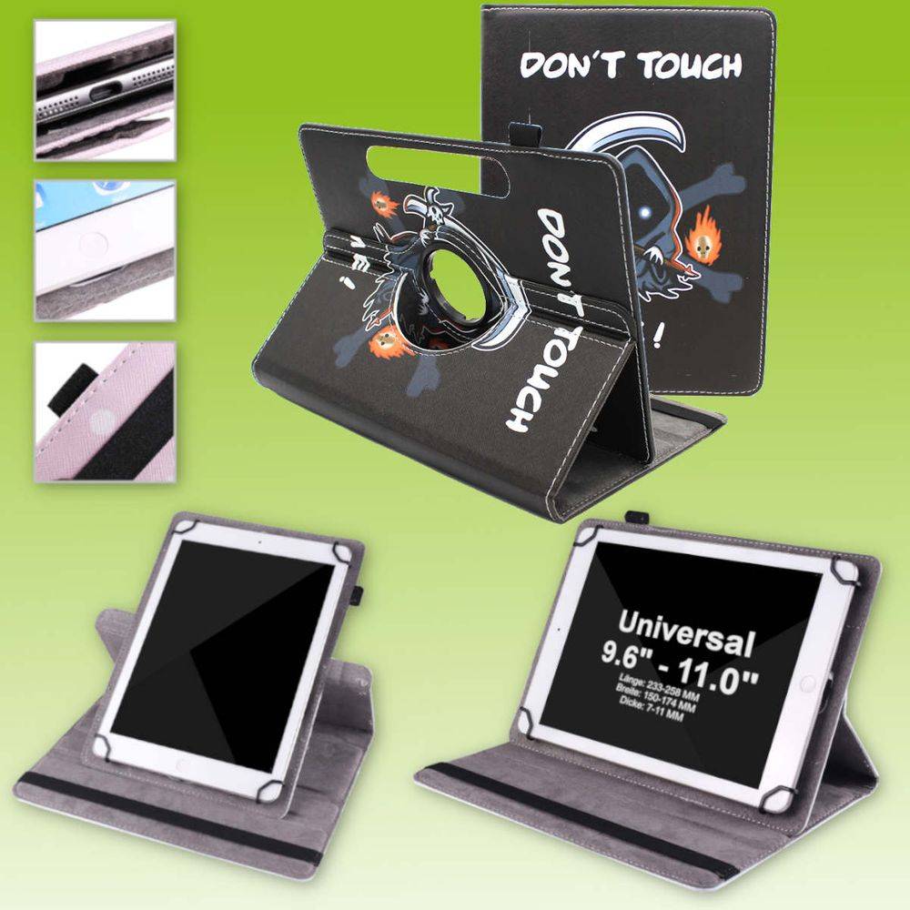 Für Samsung Tablet Motiv Muster 360 Grad Rotation Tasche Kunst-Leder Hülle Etuis Cover Schutz Case Zubehör