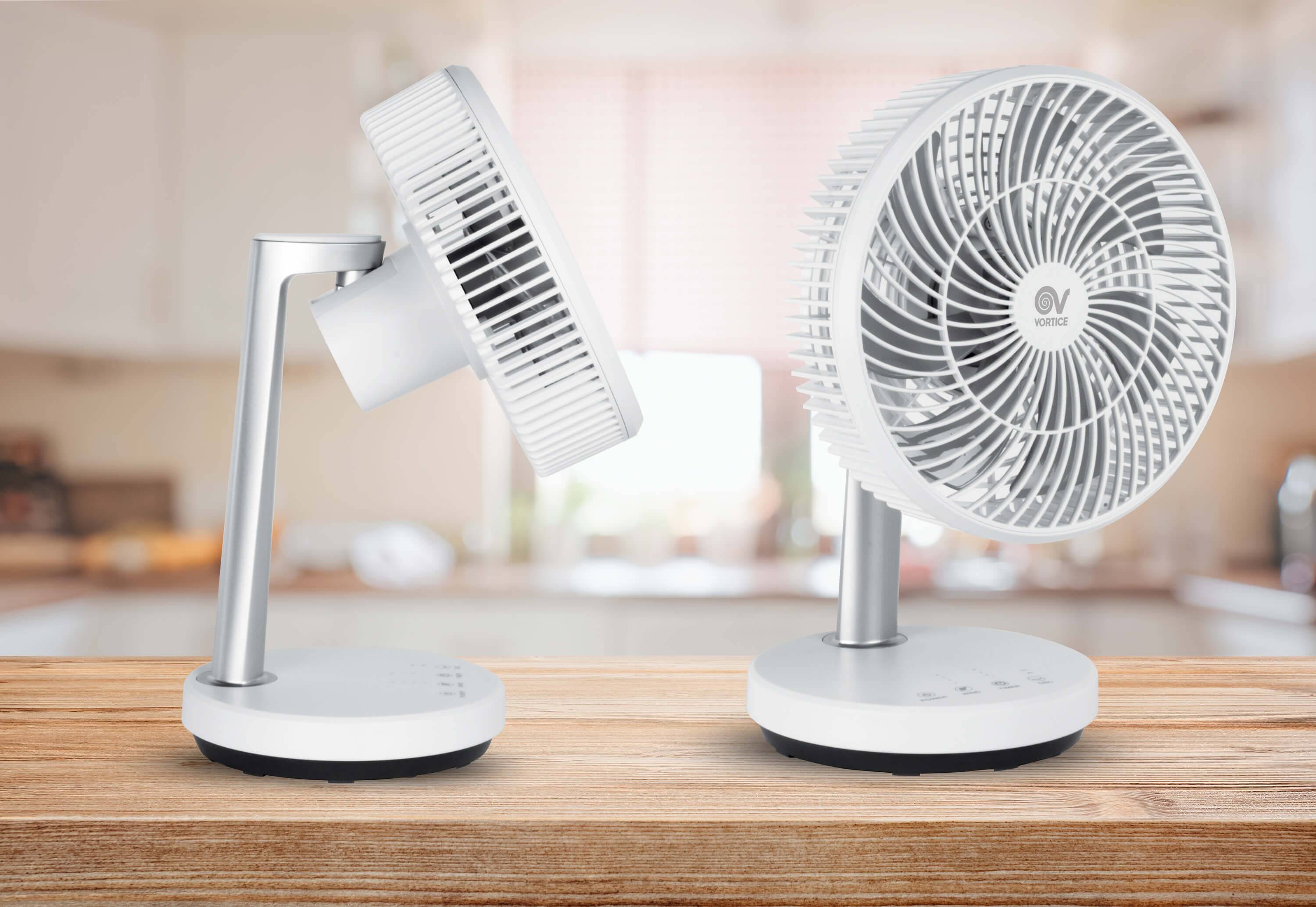 Tischventilator Nordik Mio Weiß mit Timer