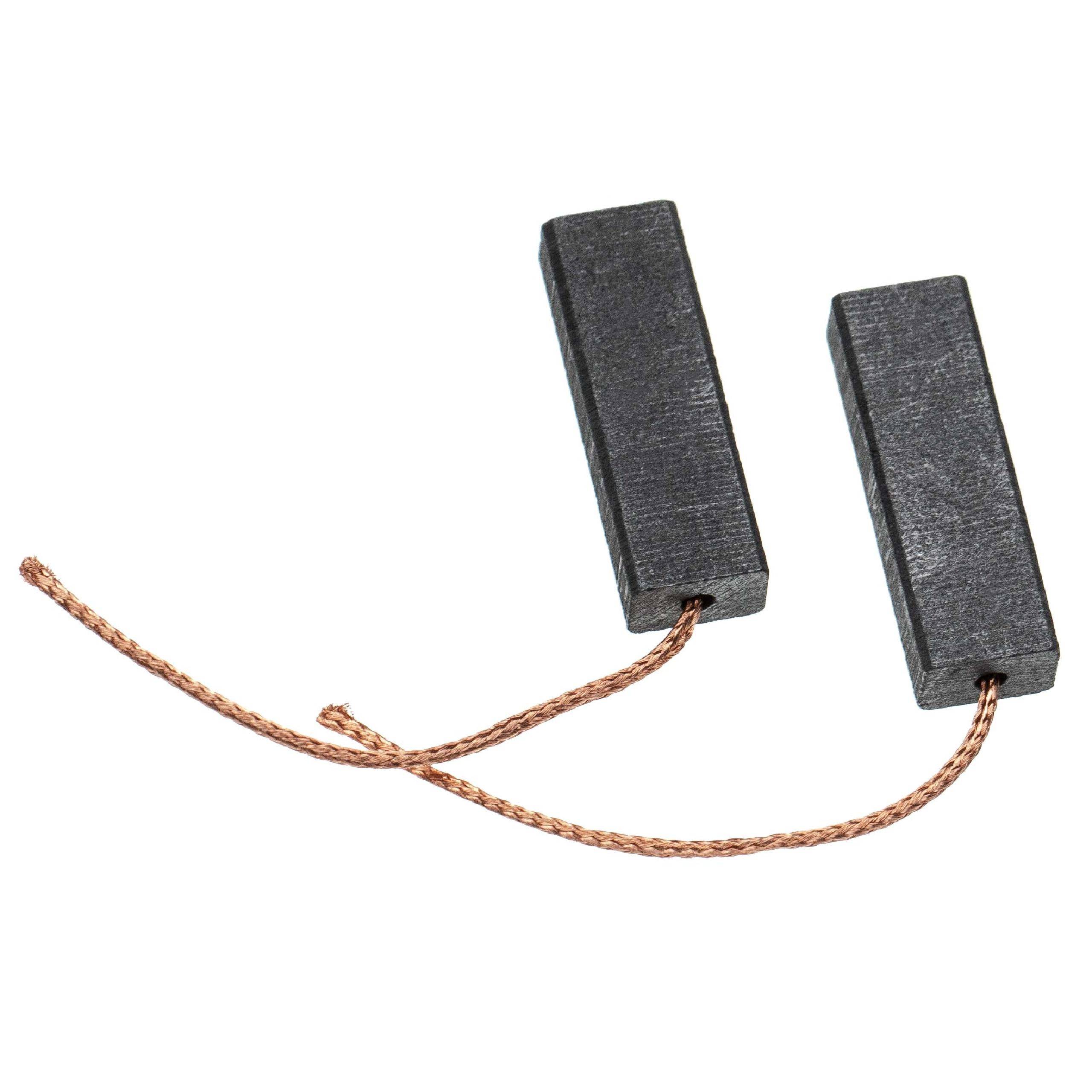 vhbw 2x Kohlebürste 27 x 9 x 6 mm kompatibel mit Flymo XE28, XE30 Rasenmäher