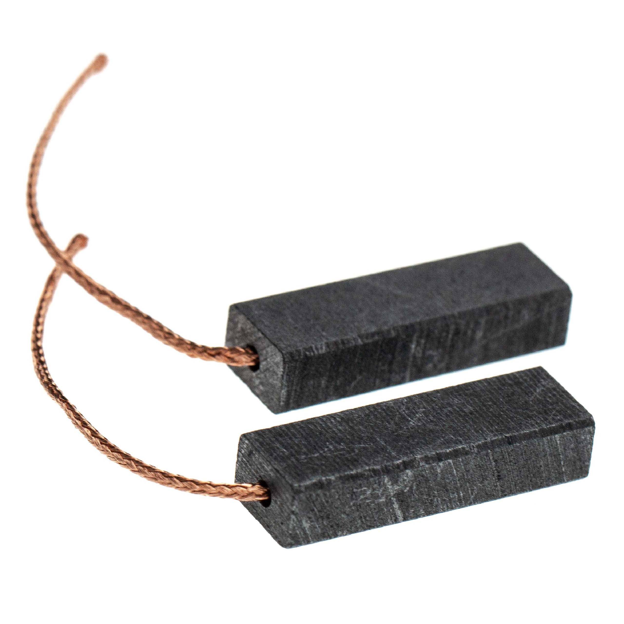 vhbw 2x Kohlebürste 27 x 9 x 6 mm kompatibel mit Flymo XE28, XE30 Rasenmäher