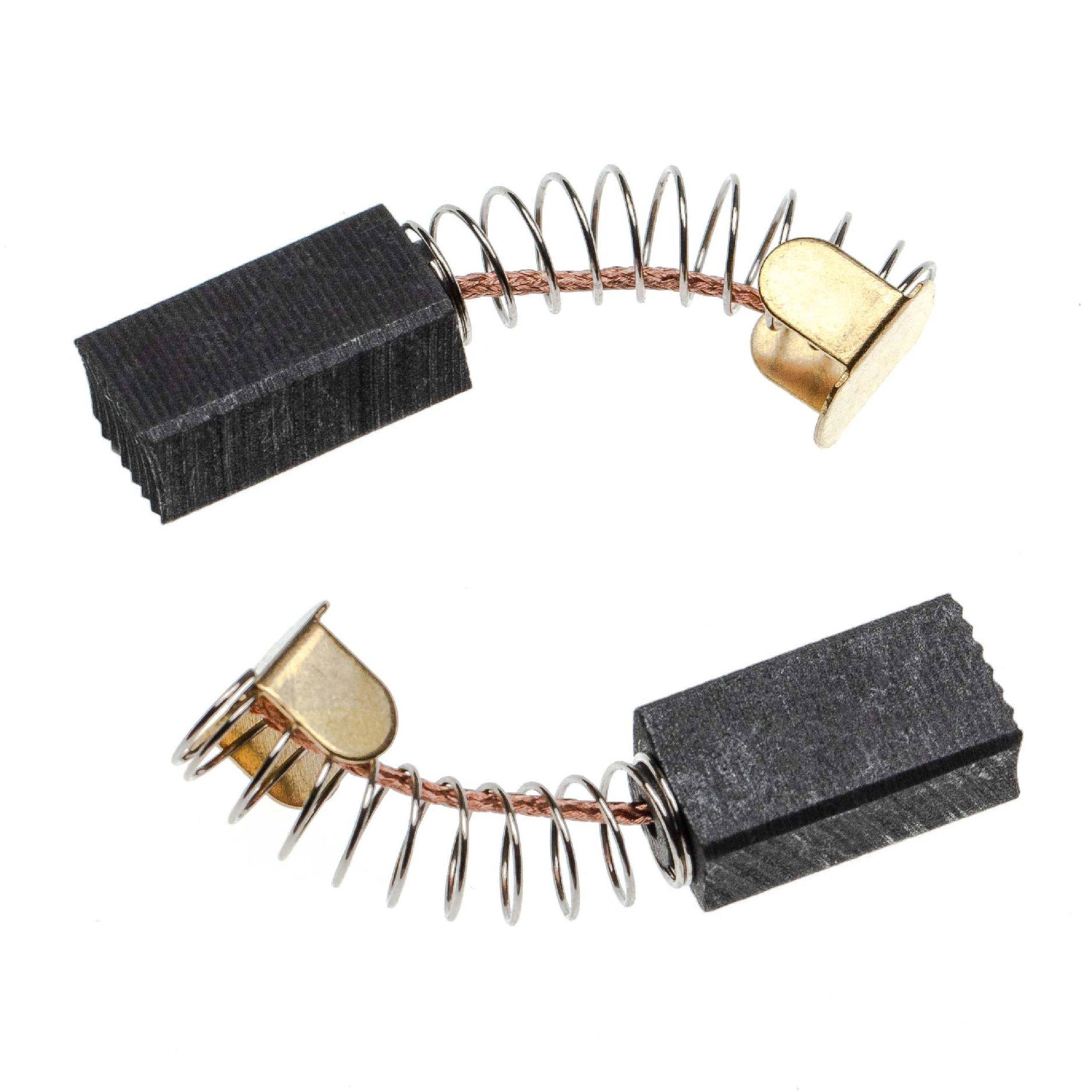 vhbw 2x Kohlebürste kompatibel mit AEG BBS 100, HBS 100 | HBSE 100, BBSE 100 Elektrowerkzeug + Feder 18 x 9,5 x 6,5 mm